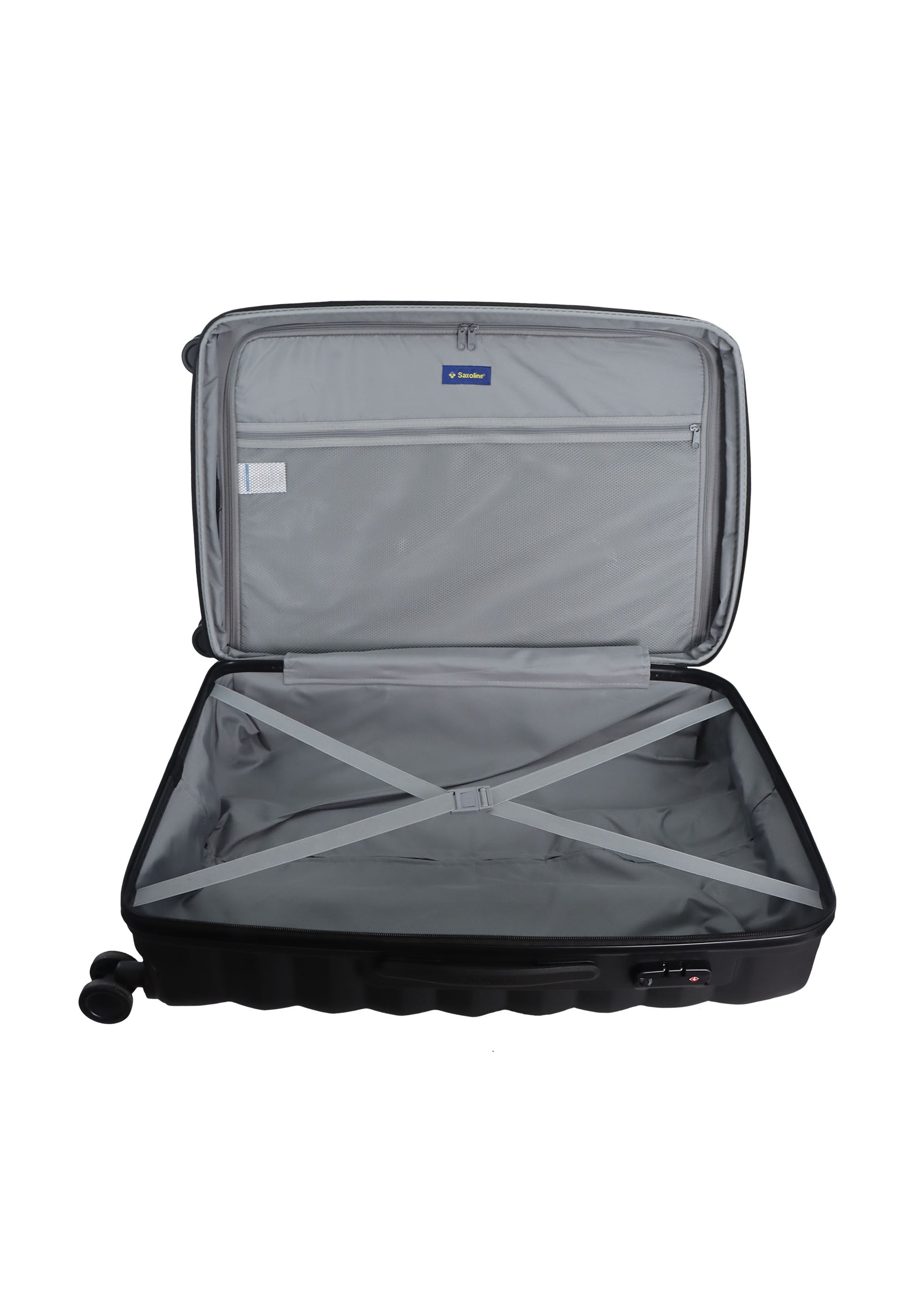 Saxoline Flow Hartschalenkoffer / Trolley / Reiskoffer - (Medium) Schwarz