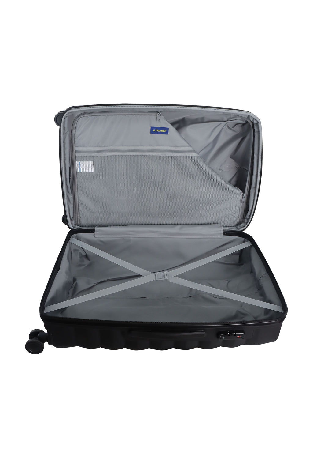 Saxoline Flow Hartschalenkoffer / Trolley / Reiskoffer - (Medium) Schwarz