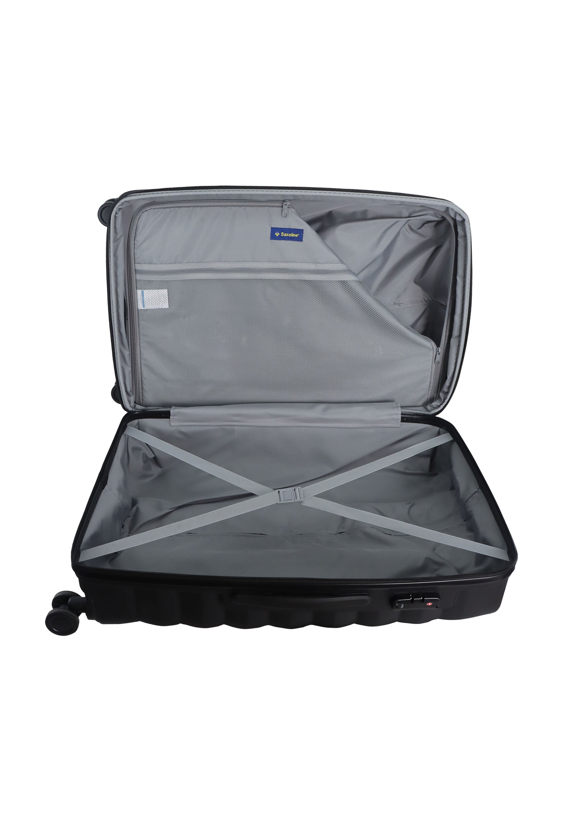 Saxoline Flow Hartschalenkoffer / Trolley / Reiskoffer - (Medium) Schwarz