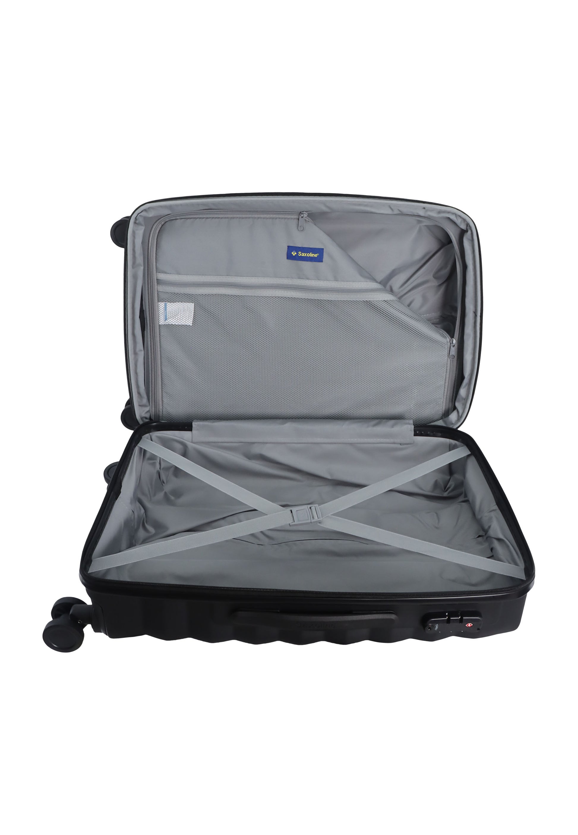 Saxoline Flow Hartschalenkoffer / Trolley / Reiskoffer - (Large) Schwarz
