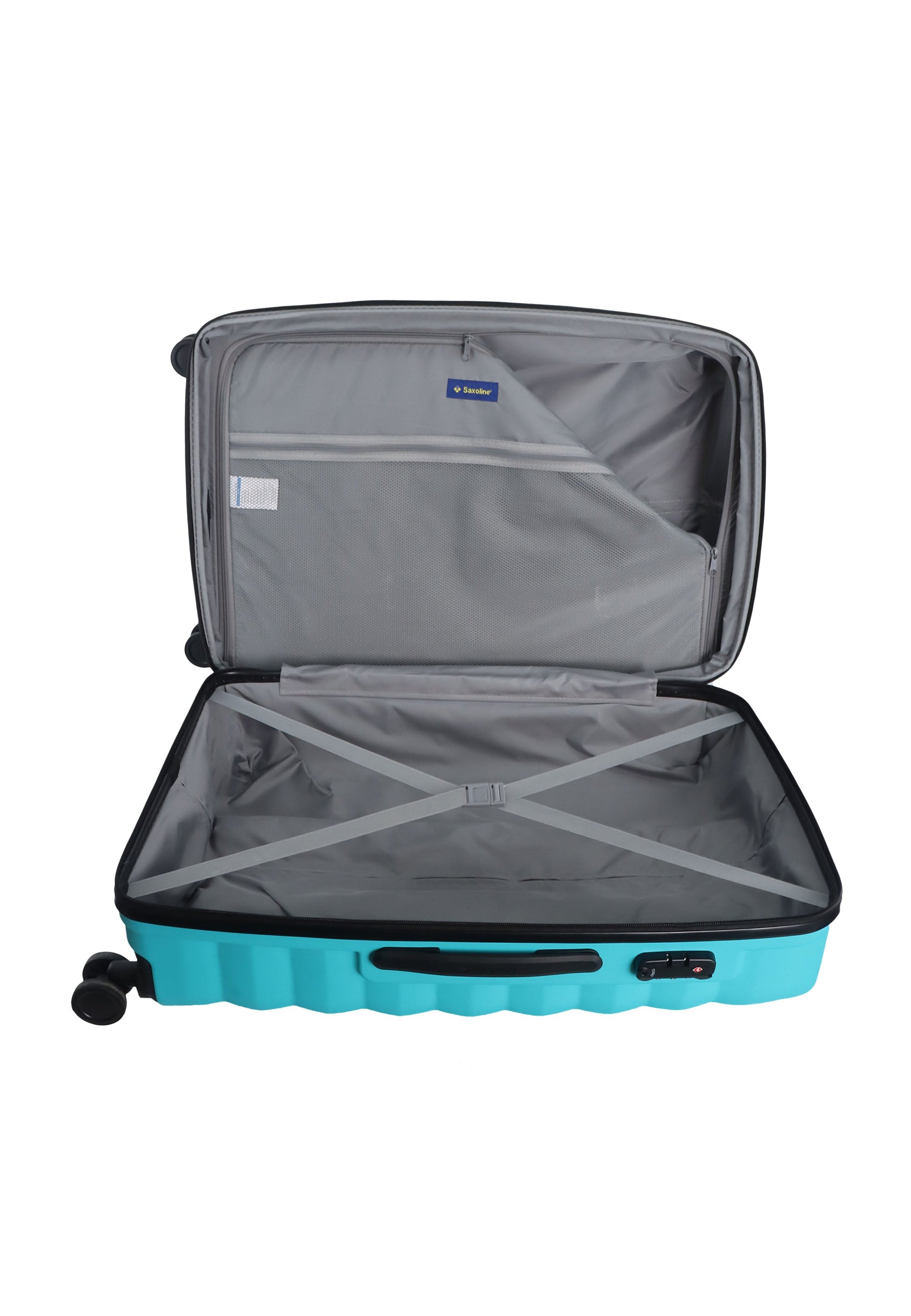 Saxoline Flow Hartschalenkoffer set / Trolley set / Reiskoffer set - (S/M/L) Türkis