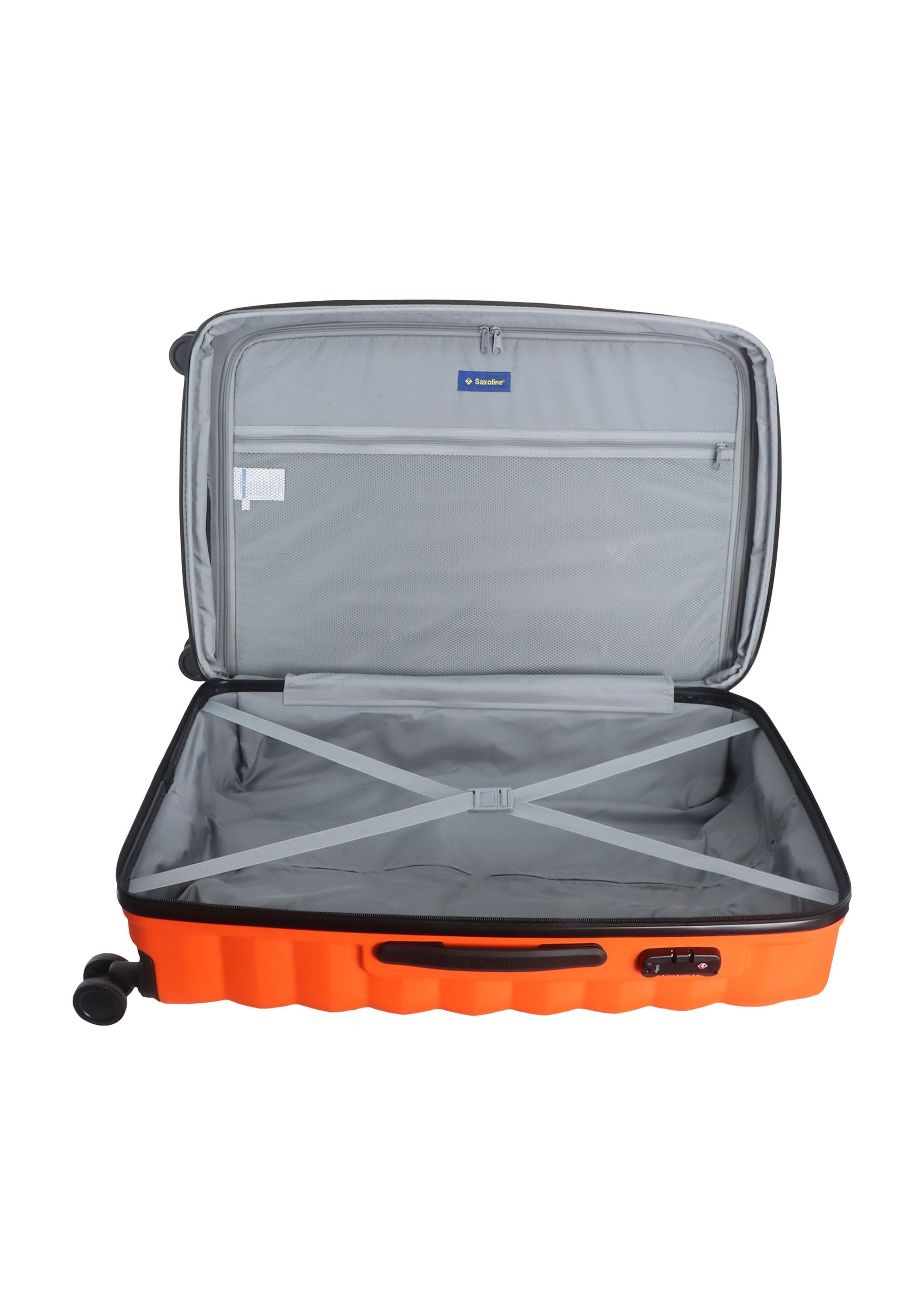 Saxoline Flow Hartschalenkoffer / Trolley / Reiskoffer - (Large) Orange