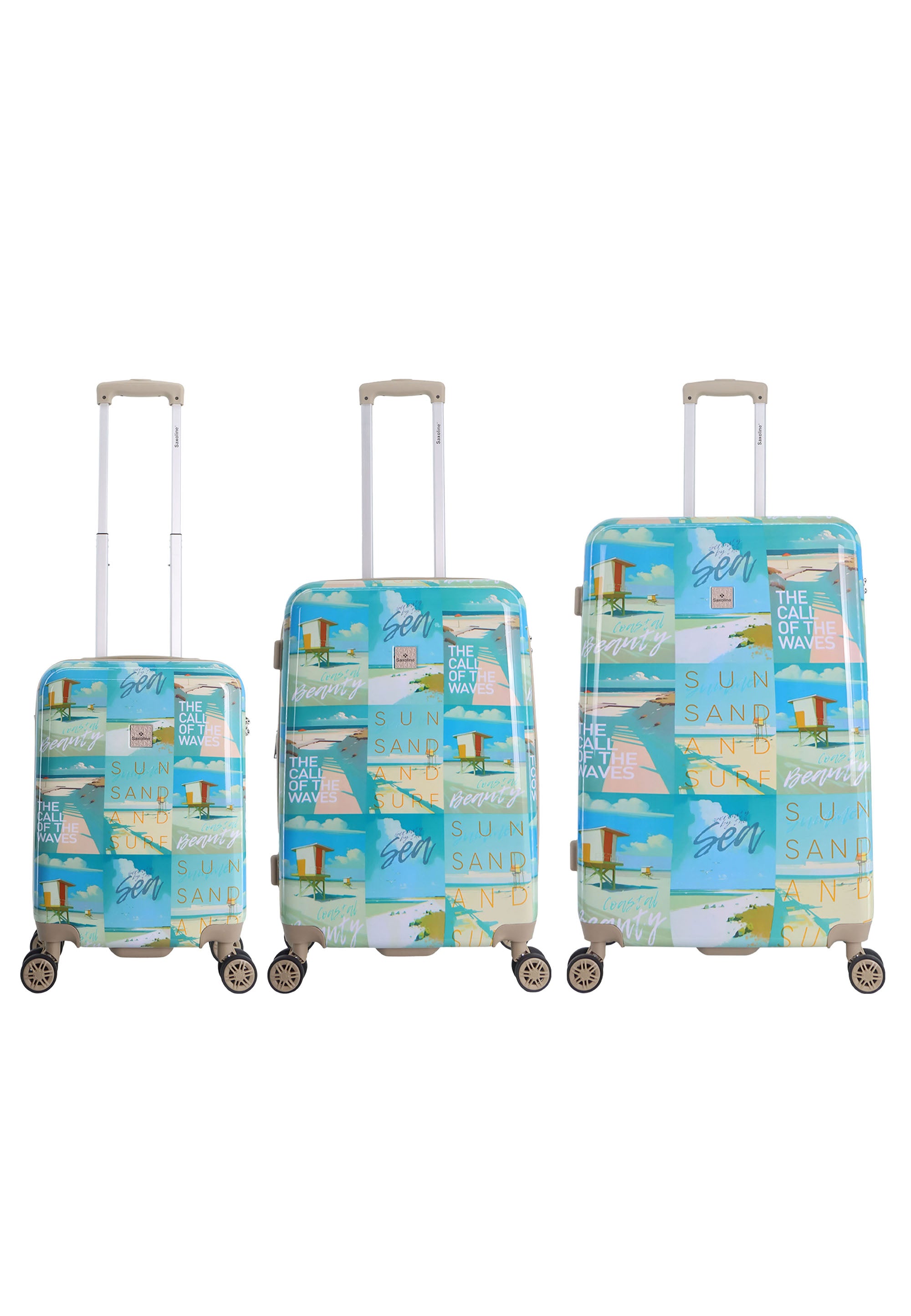 Saxoline Coastal Beauty Hartschalenkoffer / Trolley / Reisekoffer Gedruckt