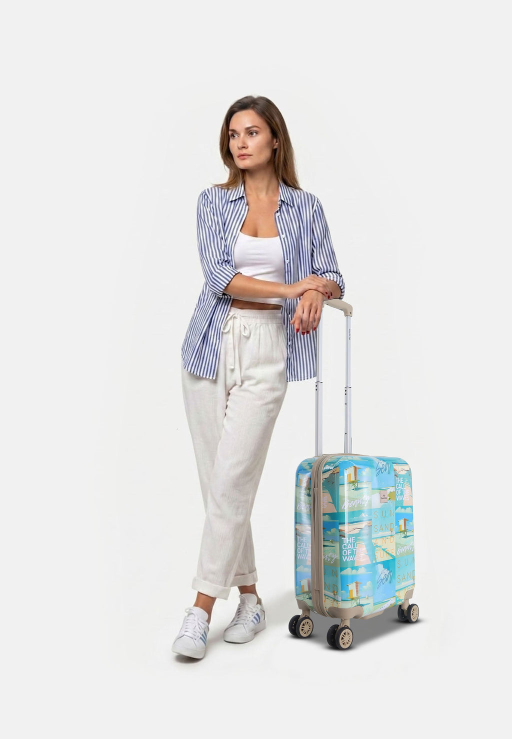 Saxoline - Coastal Beauty | Hartschalen-Handgepäckkoffer - (Small) Bedruckt – Produktansicht 11