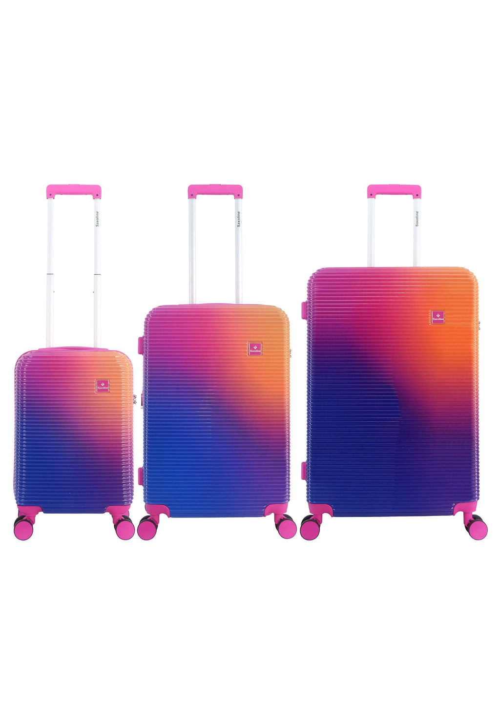Saxoline Twist Hartschalen-Kofferset S/M/L – Fuchsia – Produktansicht 1