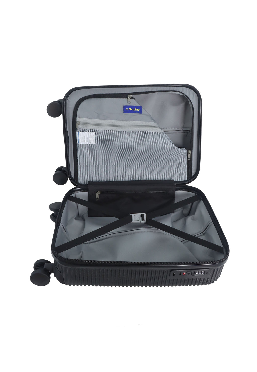Saxoline Twist Hartschalen-Handgepäckkoffer 54 cm – Schwarz – Produktansicht 10