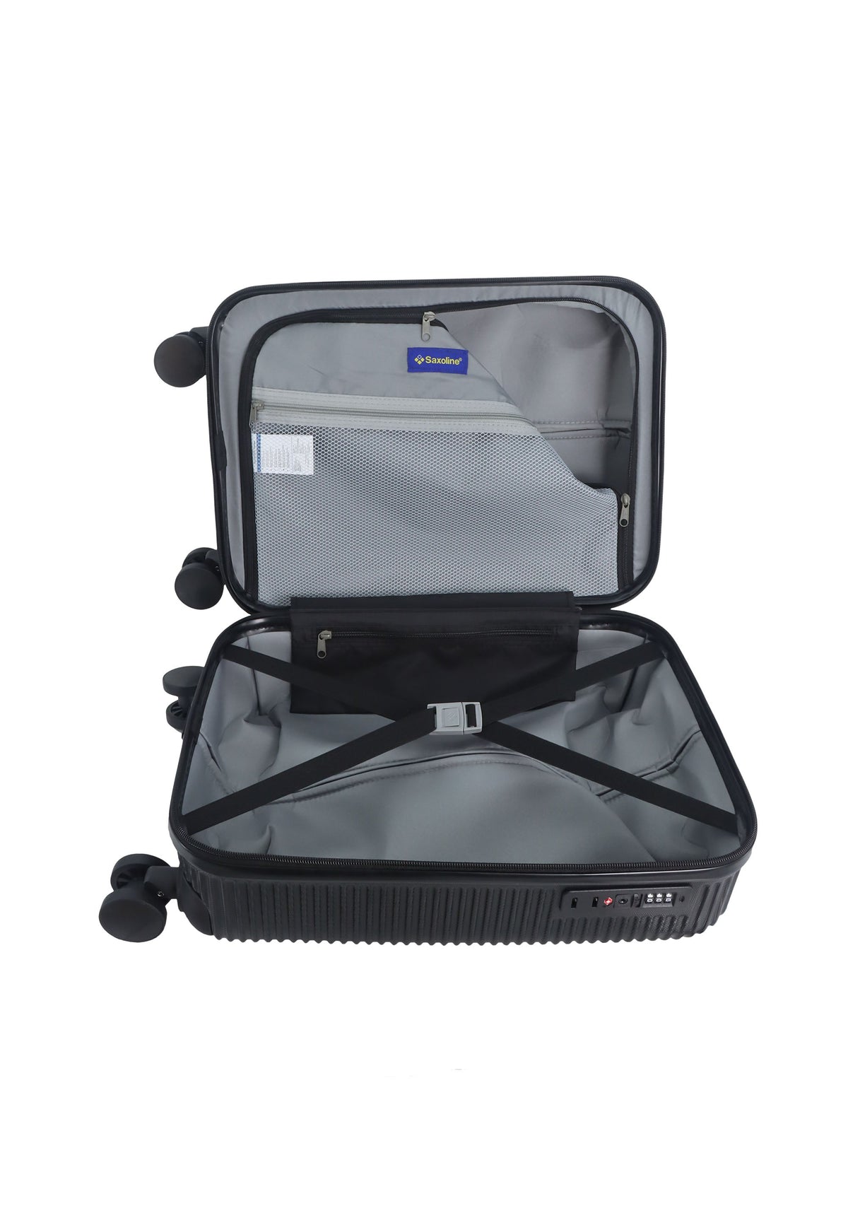 Saxoline Twist Hartschalen-Handgepäckkoffer 54 cm – Schwarz – Produktansicht 10