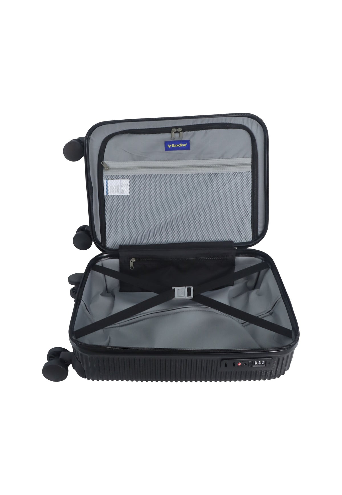 Saxoline Twist Hartschalen-Handgepäckkoffer 54 cm – Schwarz – Produktansicht 9