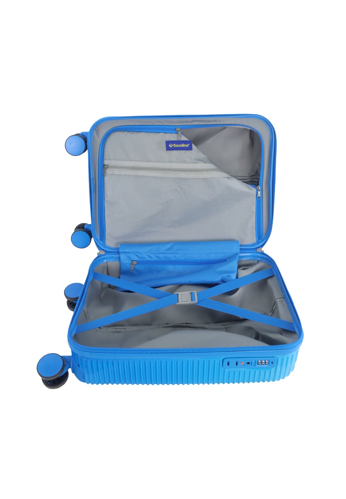 Saxoline Twist Hartschalen-Handgepäckkoffer 54 cm – Blau – Produktansicht 10