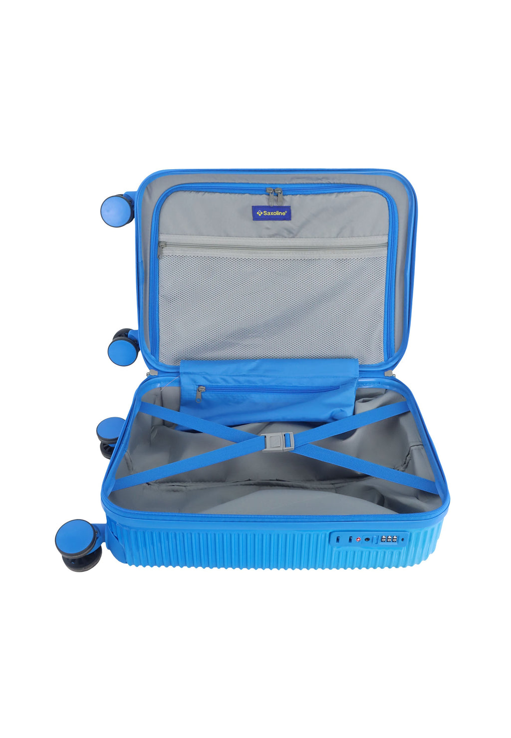 Saxoline Twist Hartschalen-Handgepäckkoffer 54 cm – Blau – Produktansicht 9
