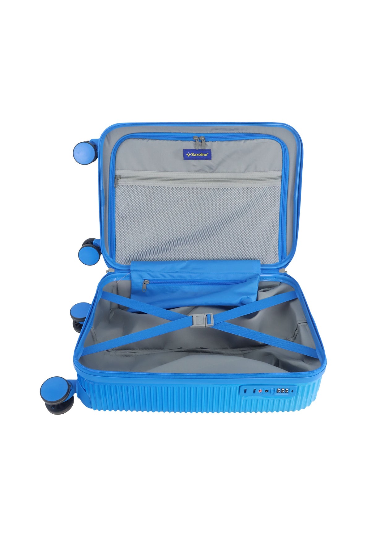 Saxoline Twist Hartschalen-Handgepäckkoffer 54 cm – Blau – Produktansicht 9