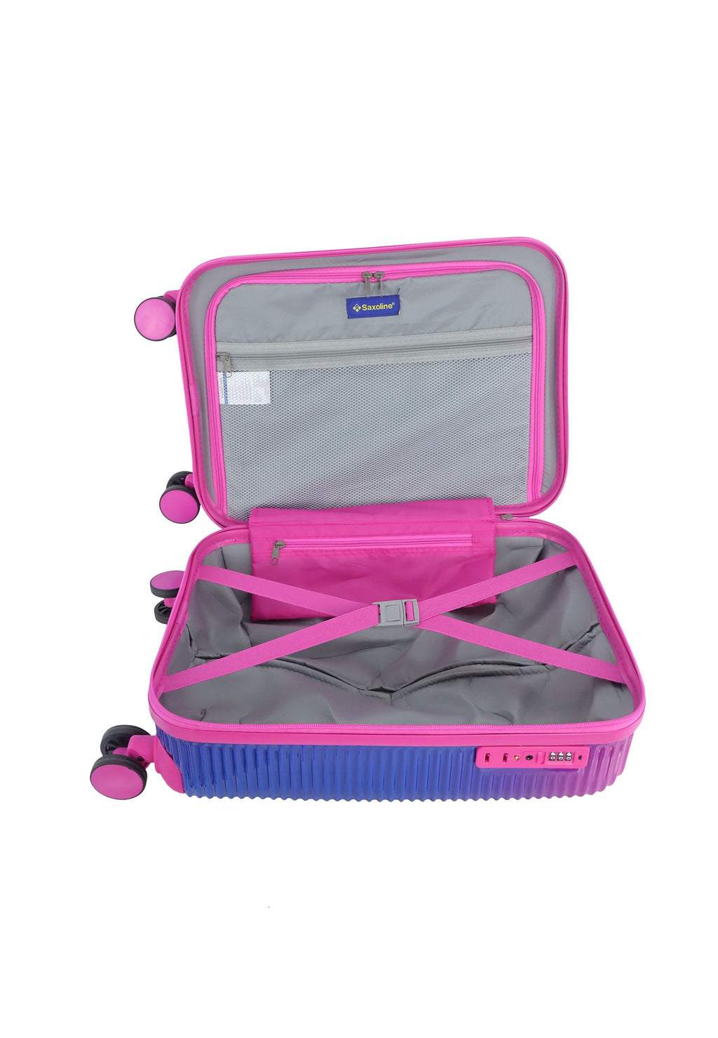 Saxoline Twist Hartschalen-Handgepäckkoffer 54 cm – Fuchsia – Produktansicht 9