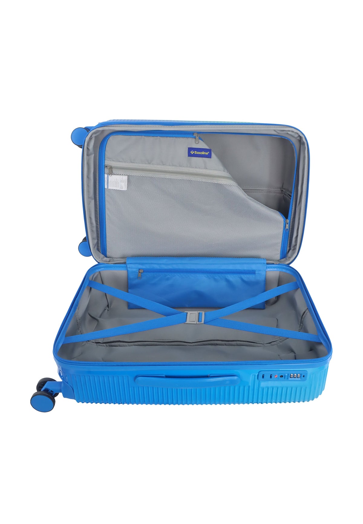 Saxoline Twist Hartschalenkoffer 67 cm – Blau – Produktansicht 10