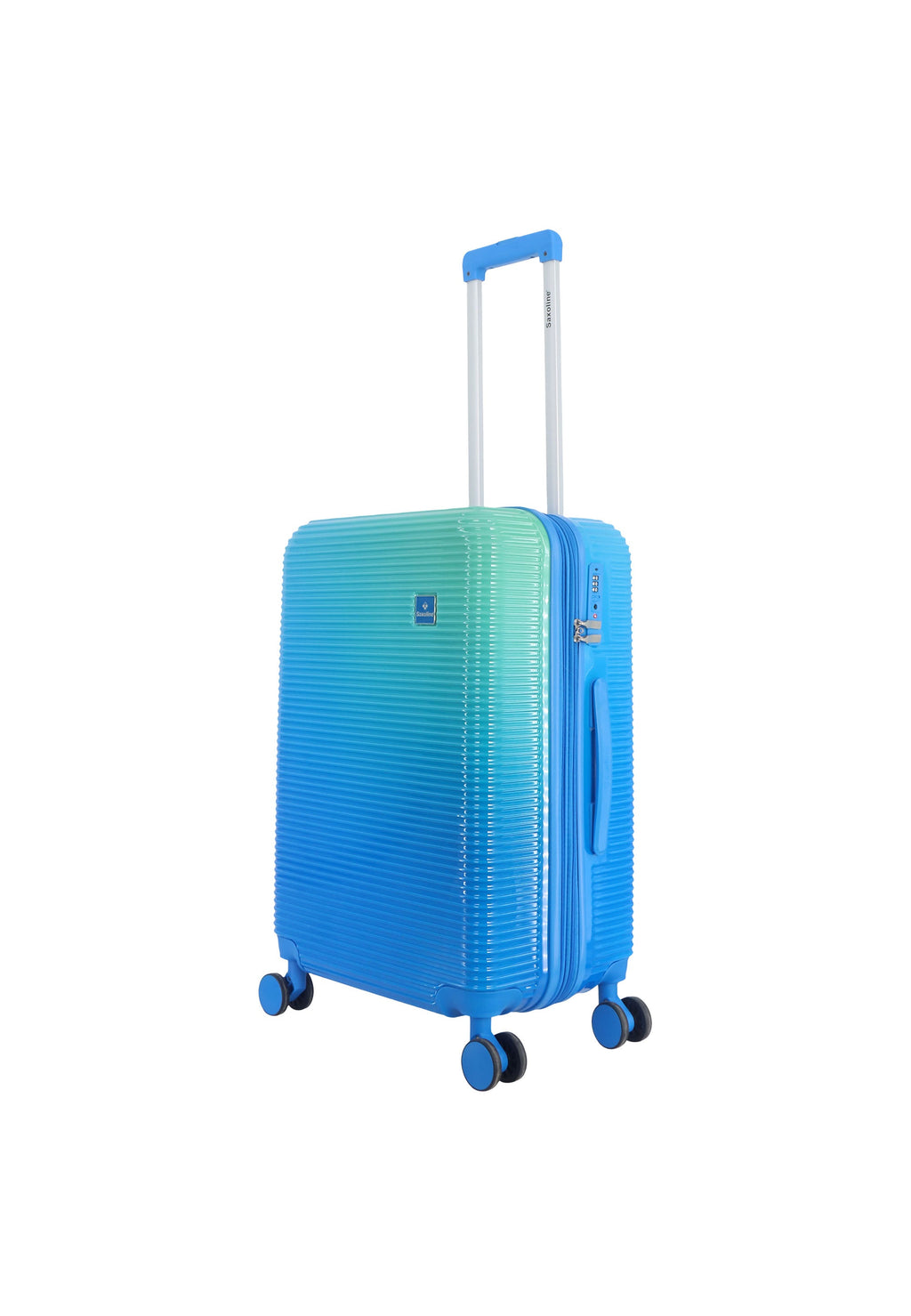 Saxoline Twist Hartschalenkoffer 67 cm – Blau – Produktansicht 1