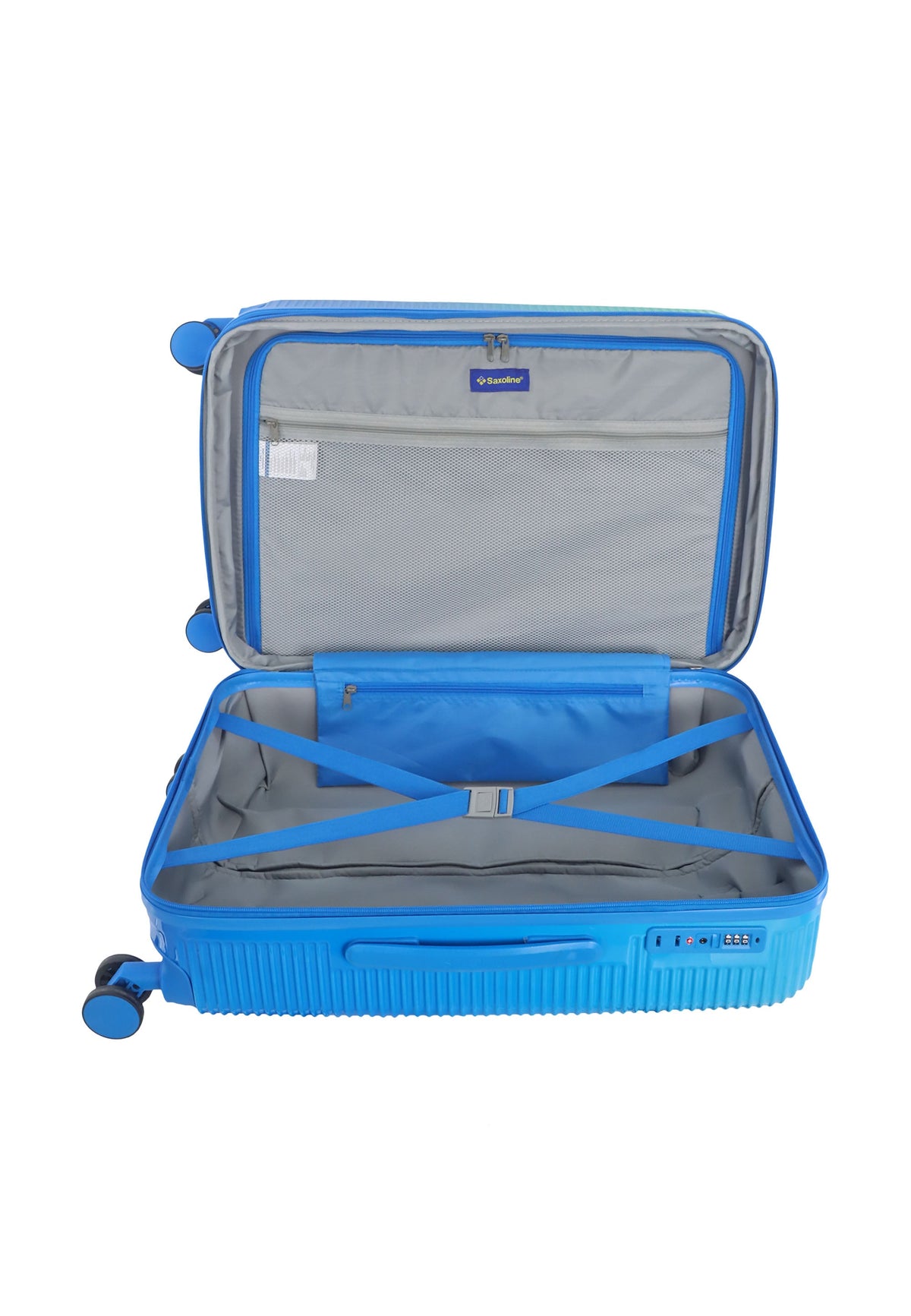 Saxoline Twist Hartschalenkoffer 67 cm – Blau – Produktansicht 9