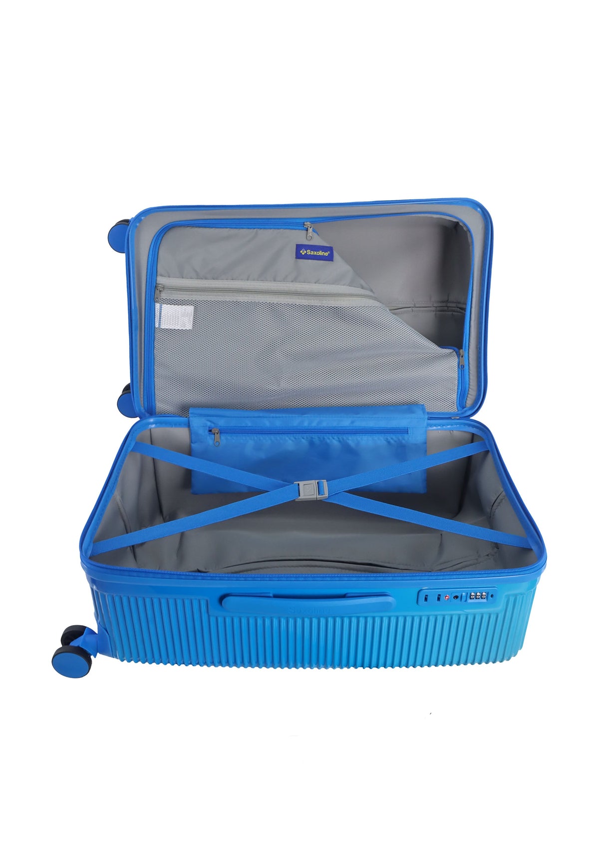 Saxoline Twist Trunk Hartschalenkoffer 68 cm – Blau – Produktansicht 10