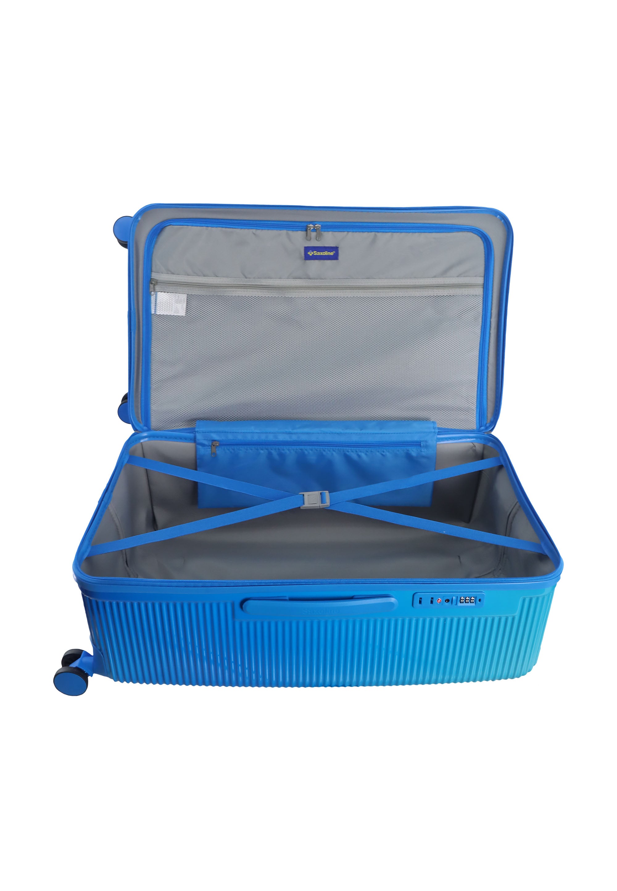 Saxoline Twist Trunk Hartschalenkoffer Trolley Blau