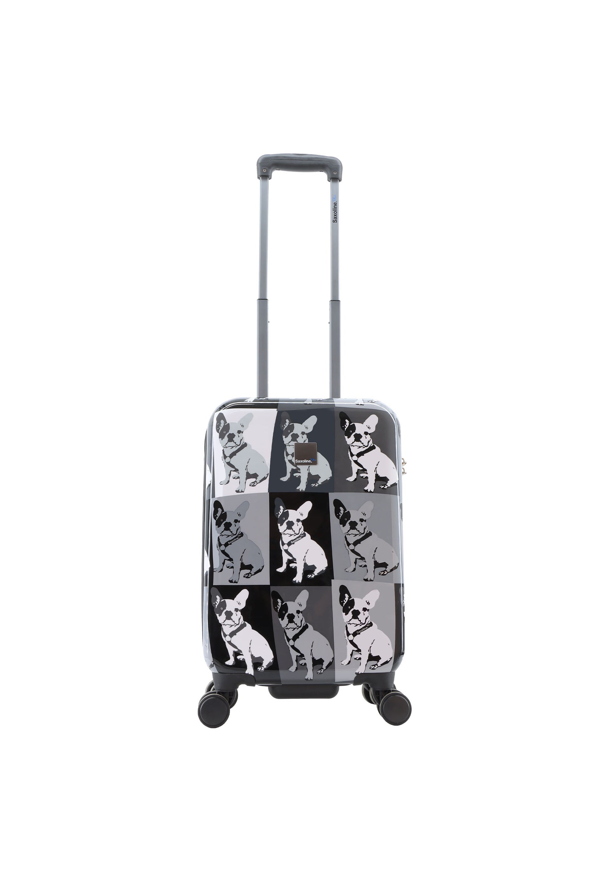 Saxoline Blue - Bulldog Monochrome Handgepäck Hartschalenkoffer / Trolley / Reisekoffer - 55 cm - (Small)