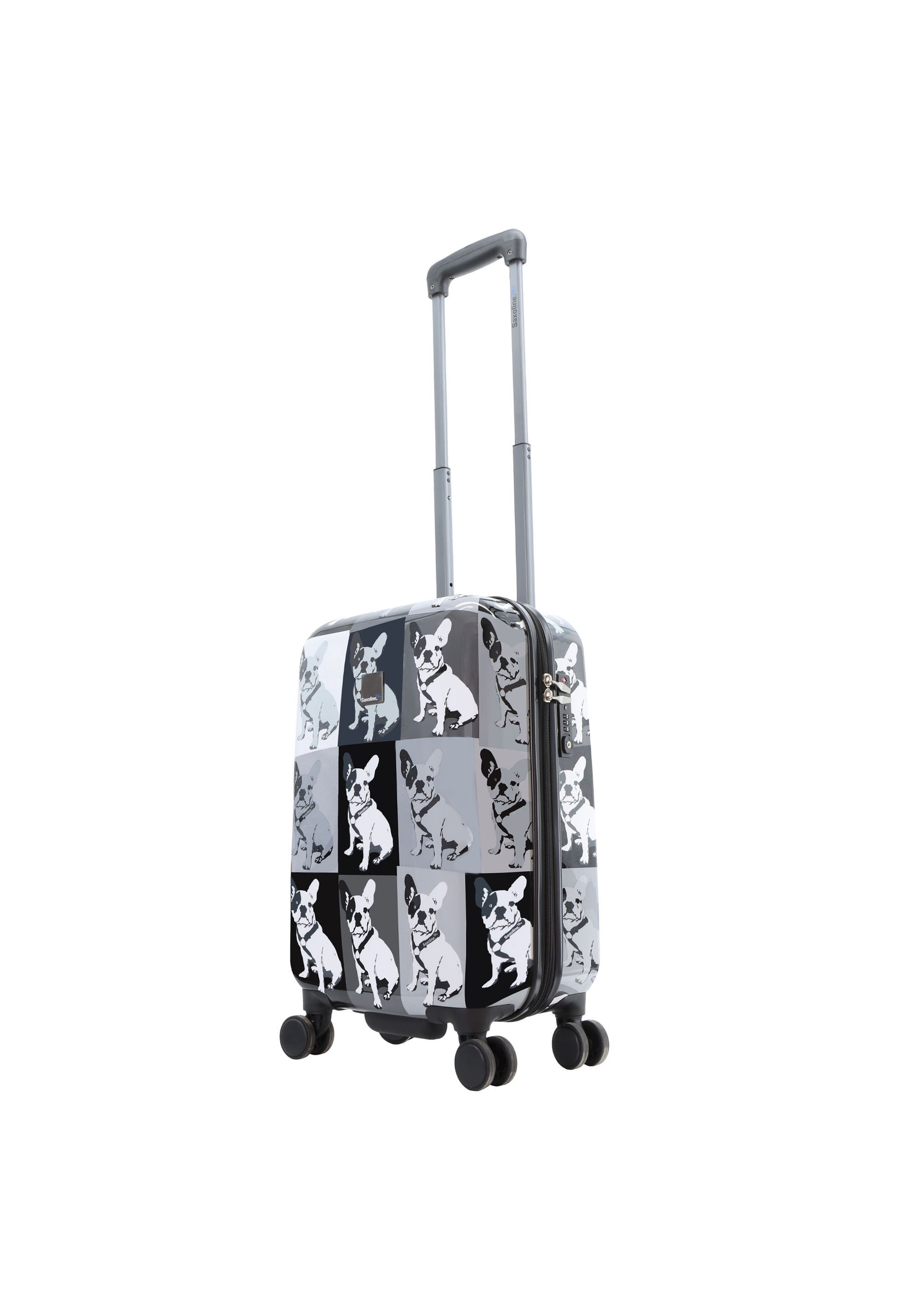 Saxoline Blue - Bulldog Monochrome Handgepäck Hartschalenkoffer / Trolley / Reisekoffer - 55 cm - (Small)