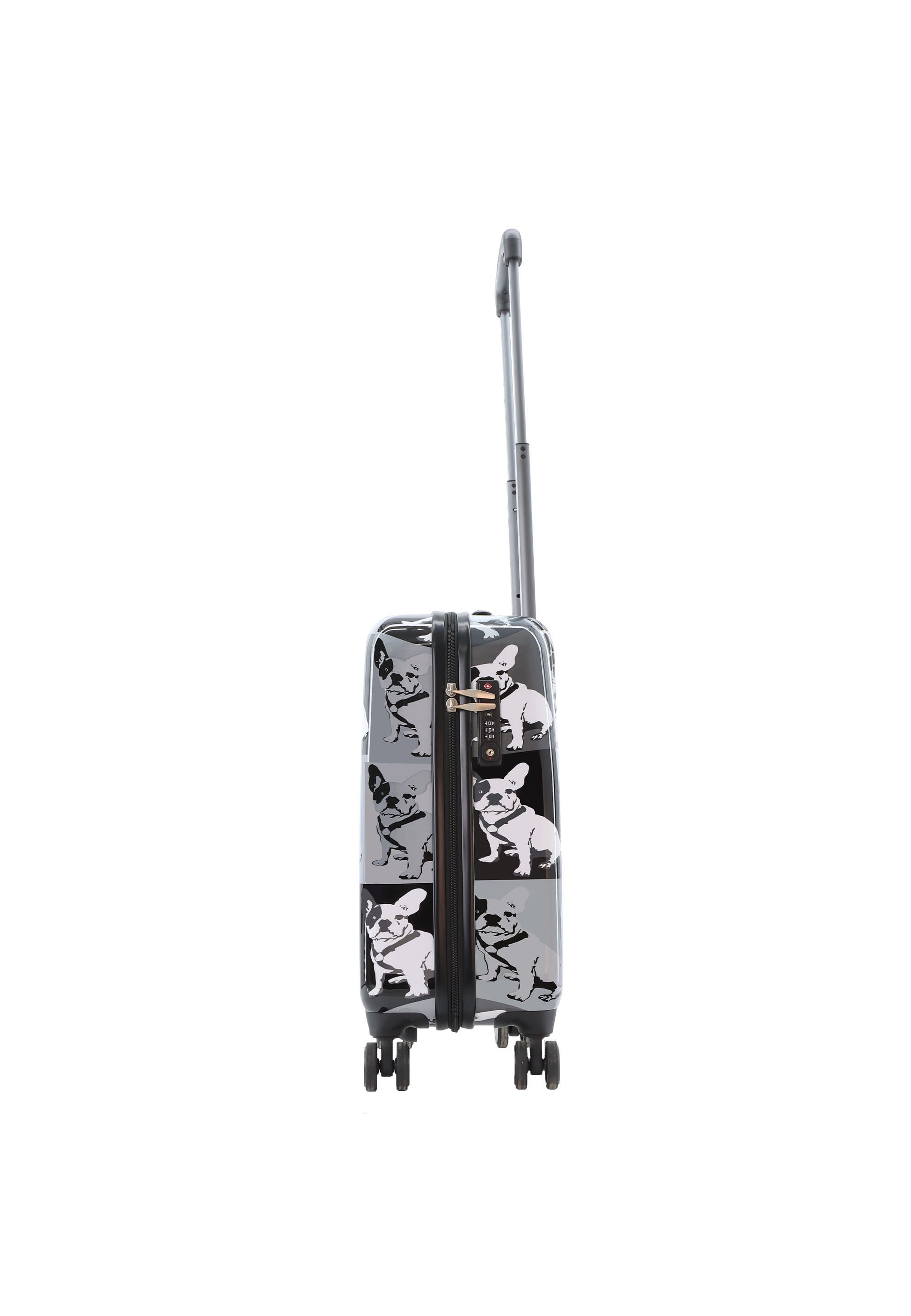 Saxoline Blue - Bulldog Monochrome Handgepäck Hartschalenkoffer / Trolley / Reisekoffer - 55 cm - (Small)