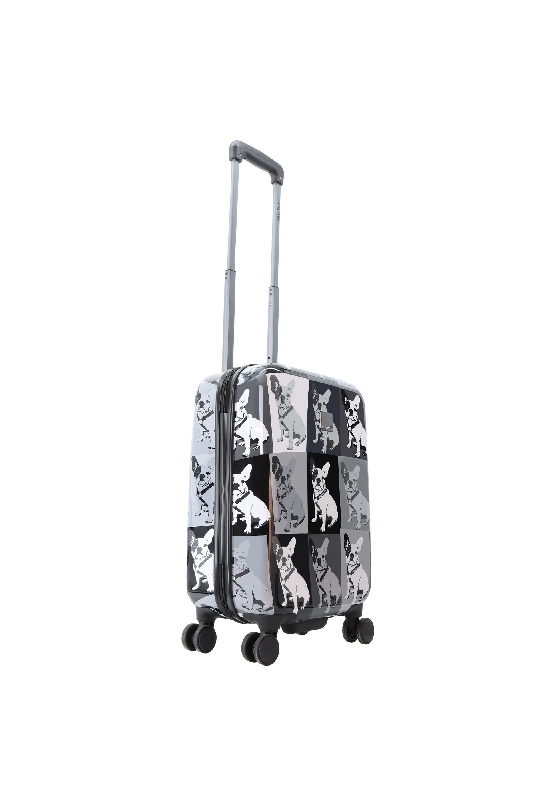 Saxoline Blue - Bulldog Monochrome Handgepäck Hartschalenkoffer / Trolley / Reisekoffer - 55 cm - (Small)