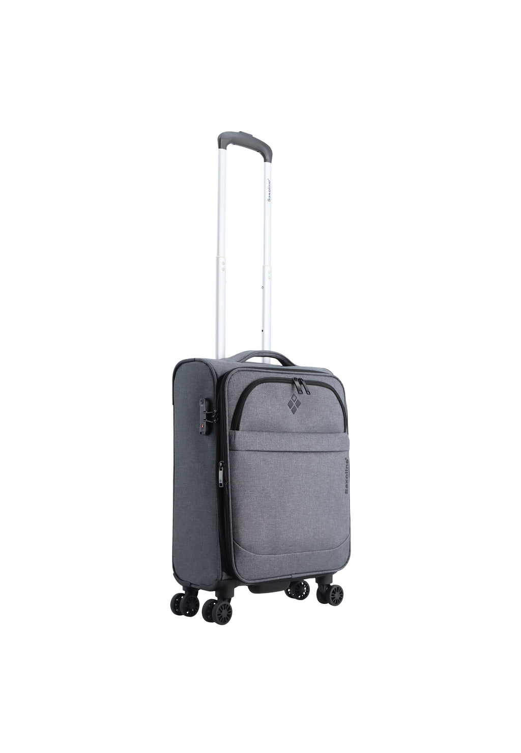 Saxoline - 2 Tone Handgepäck Weichschalenkoffer / Trolley / Reisekoffer - 55 cm - (Small)