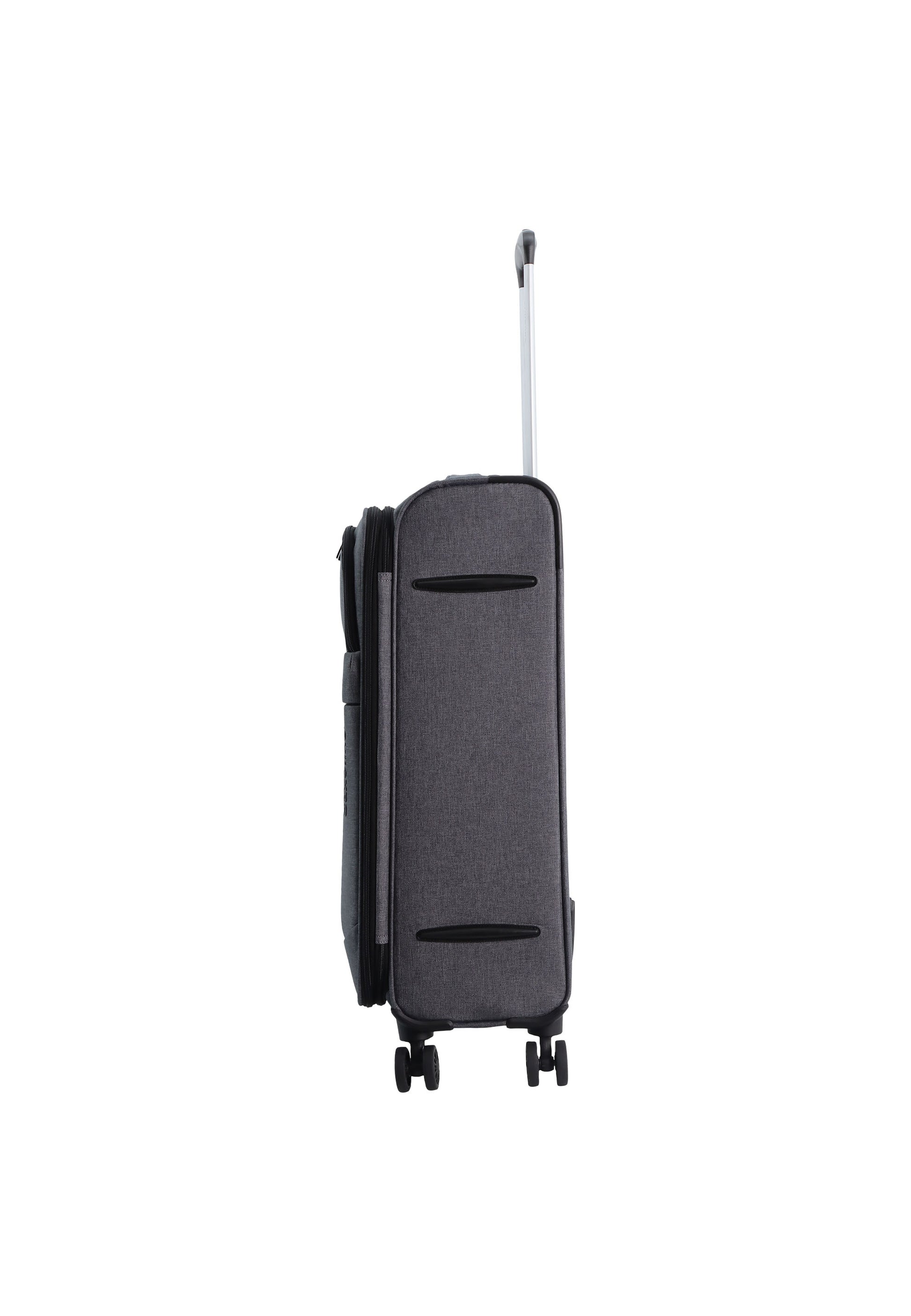 Saxoline - 2 Tone Polyester Weichschalenkoffer / Trolley / Reisekoffer - 67 cm - (Medium)
