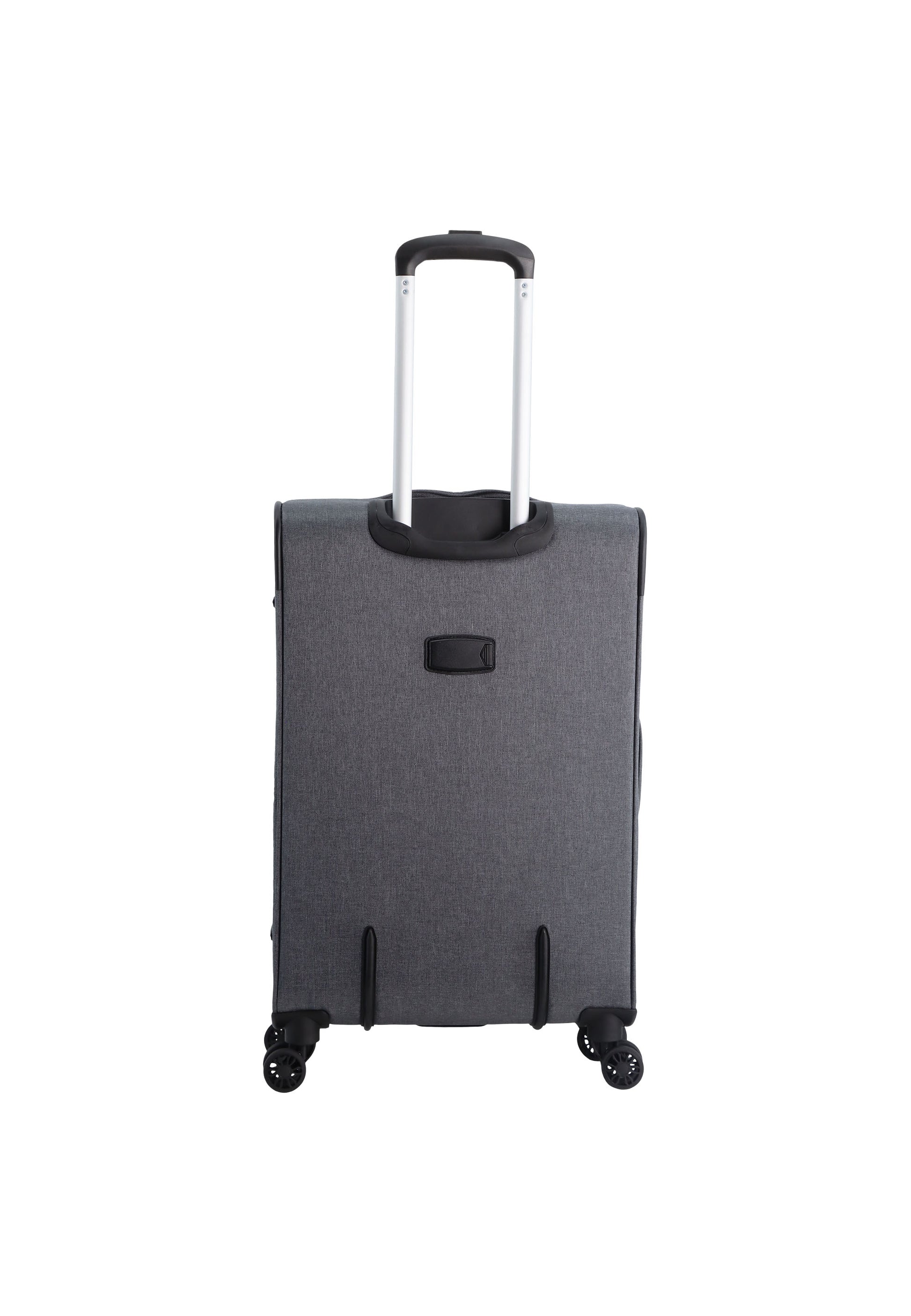 Saxoline - 2 Tone Polyester Weichschalenkoffer / Trolley / Reisekoffer - 67 cm - (Medium)