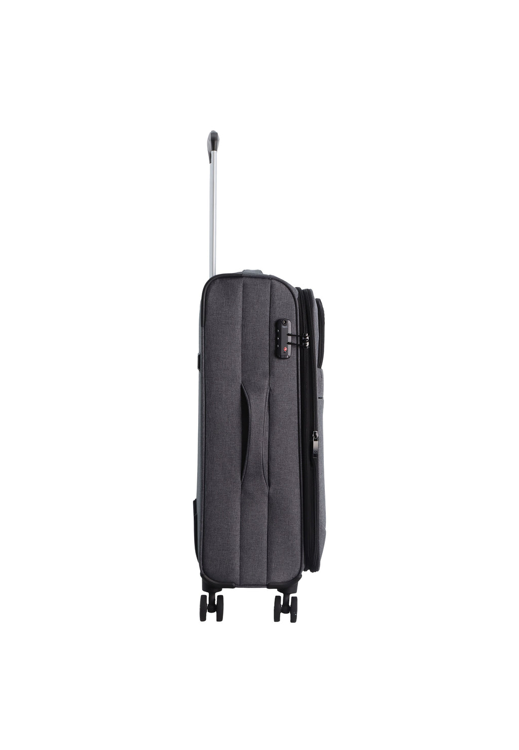 Saxoline - 2 Tone Polyester Weichschalenkoffer / Trolley / Reisekoffer - 67 cm - (Medium)