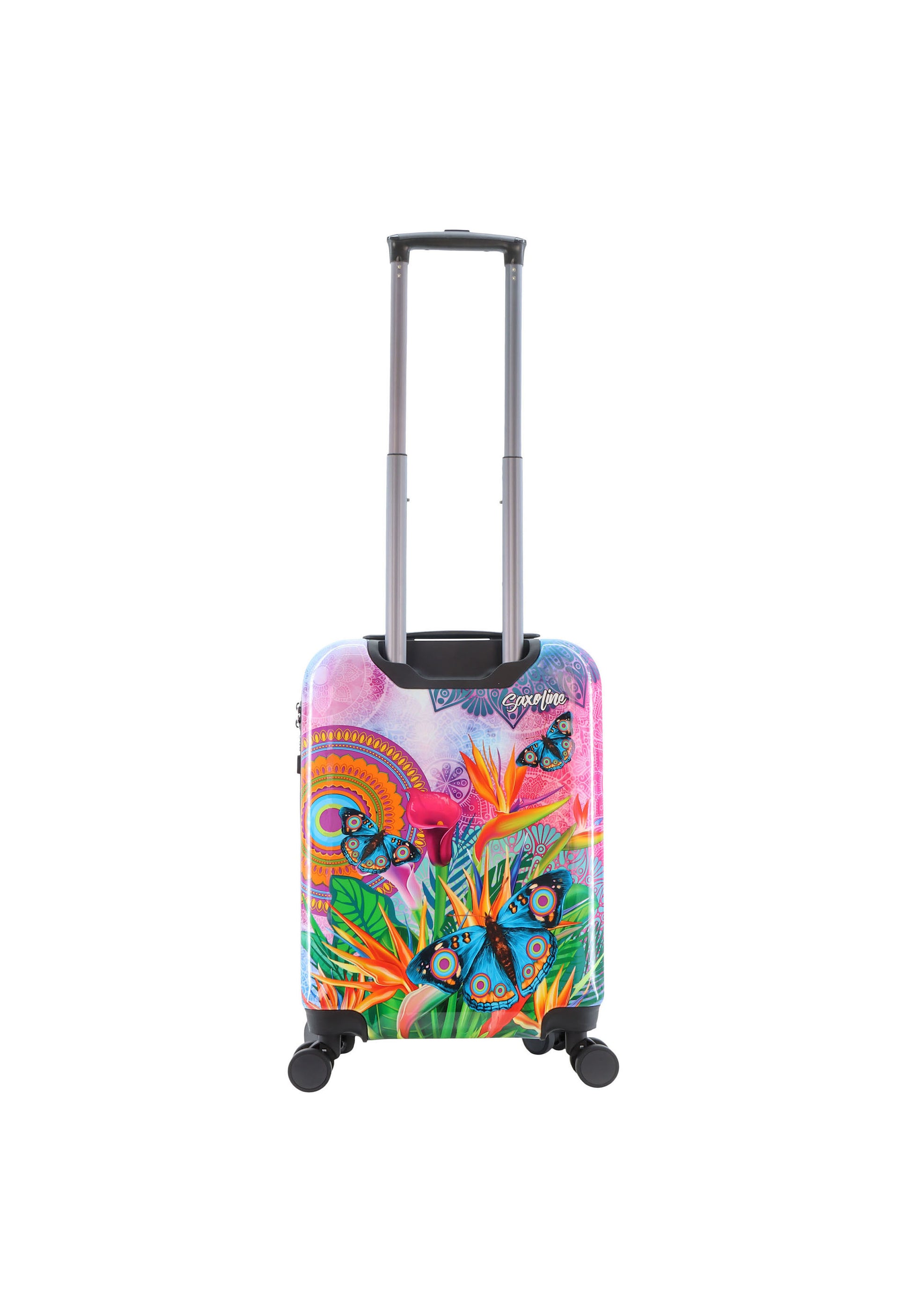 Saxoline Blue - Butterfly Nature Handgepäck Hartschalenkoffer / Trolley / Reisekoffer - 55 cm - (Small)