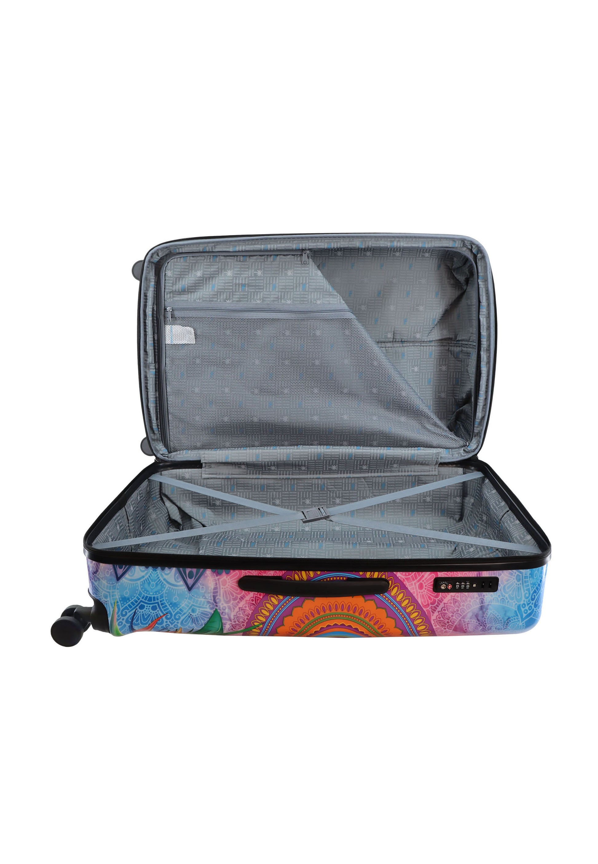 Saxoline Blue - Butterfly Nature Hartschalenkoffer / Trolley / Reisekoffer - 77 cm - (Large)