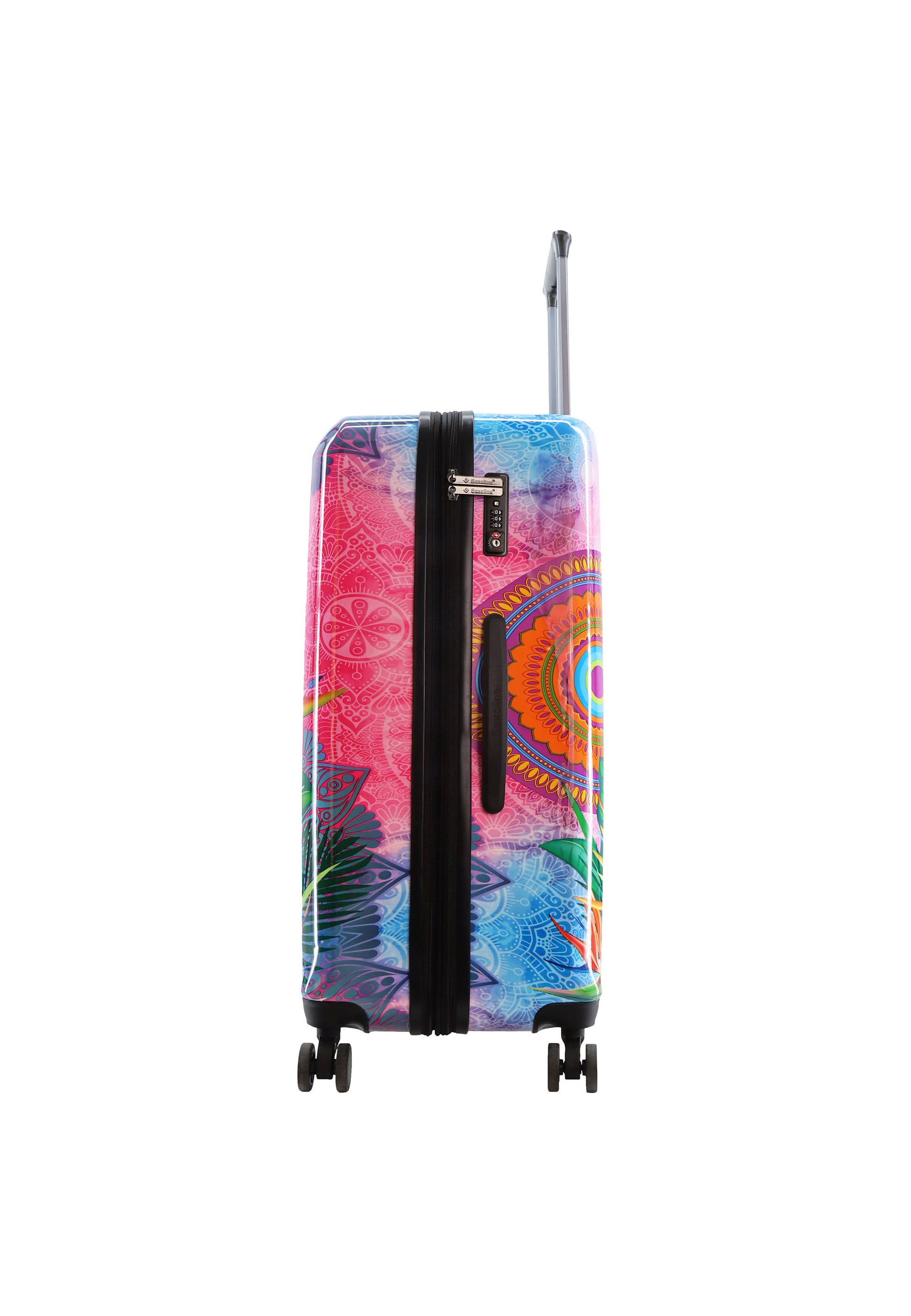 Saxoline Blue - Butterfly Nature Hartschalenkoffer / Trolley / Reisekoffer - 77 cm - (Large)