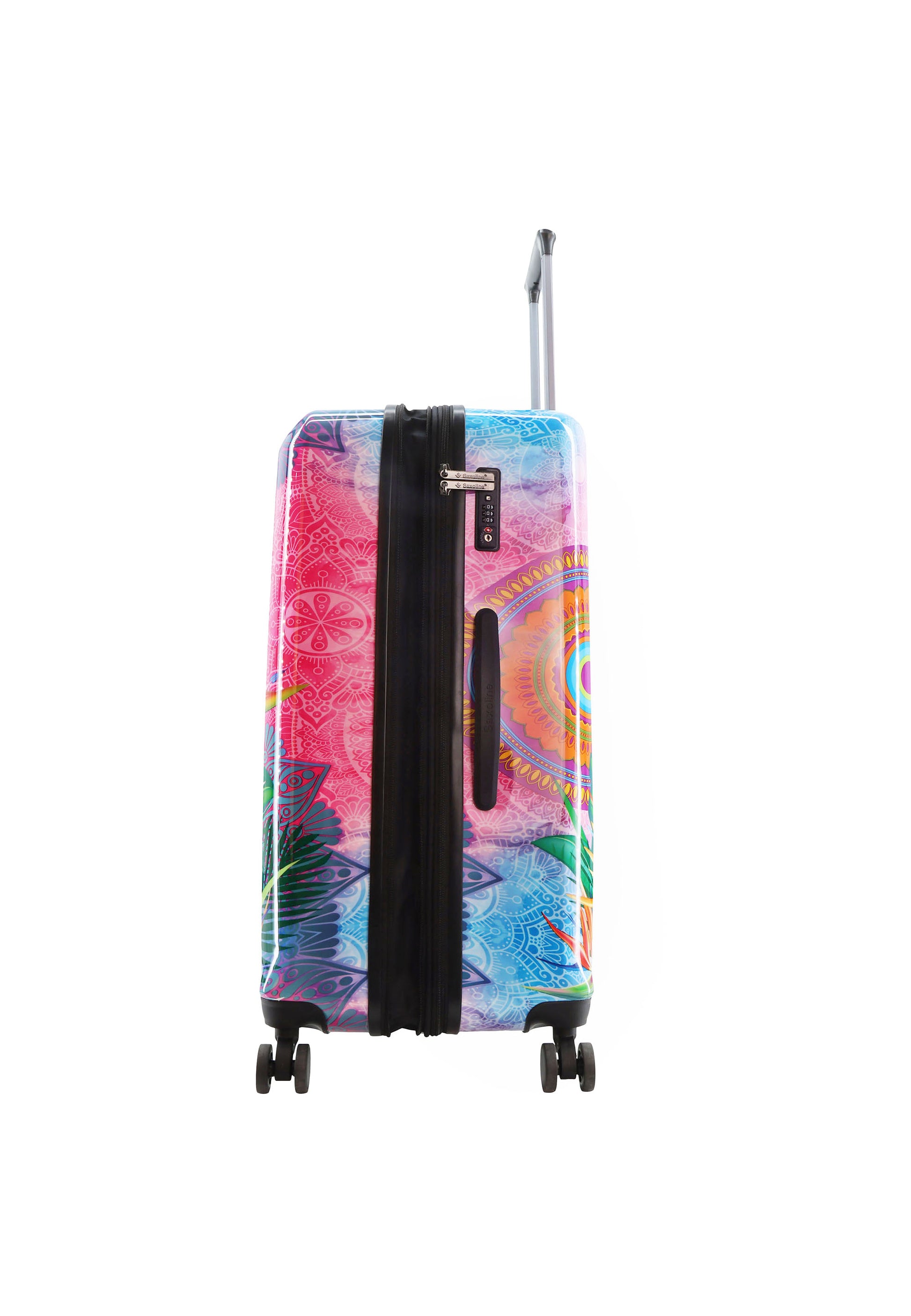 Saxoline Blue - Butterfly Nature Hartschalenkoffer / Trolley / Reisekoffer - 77 cm - (Large)