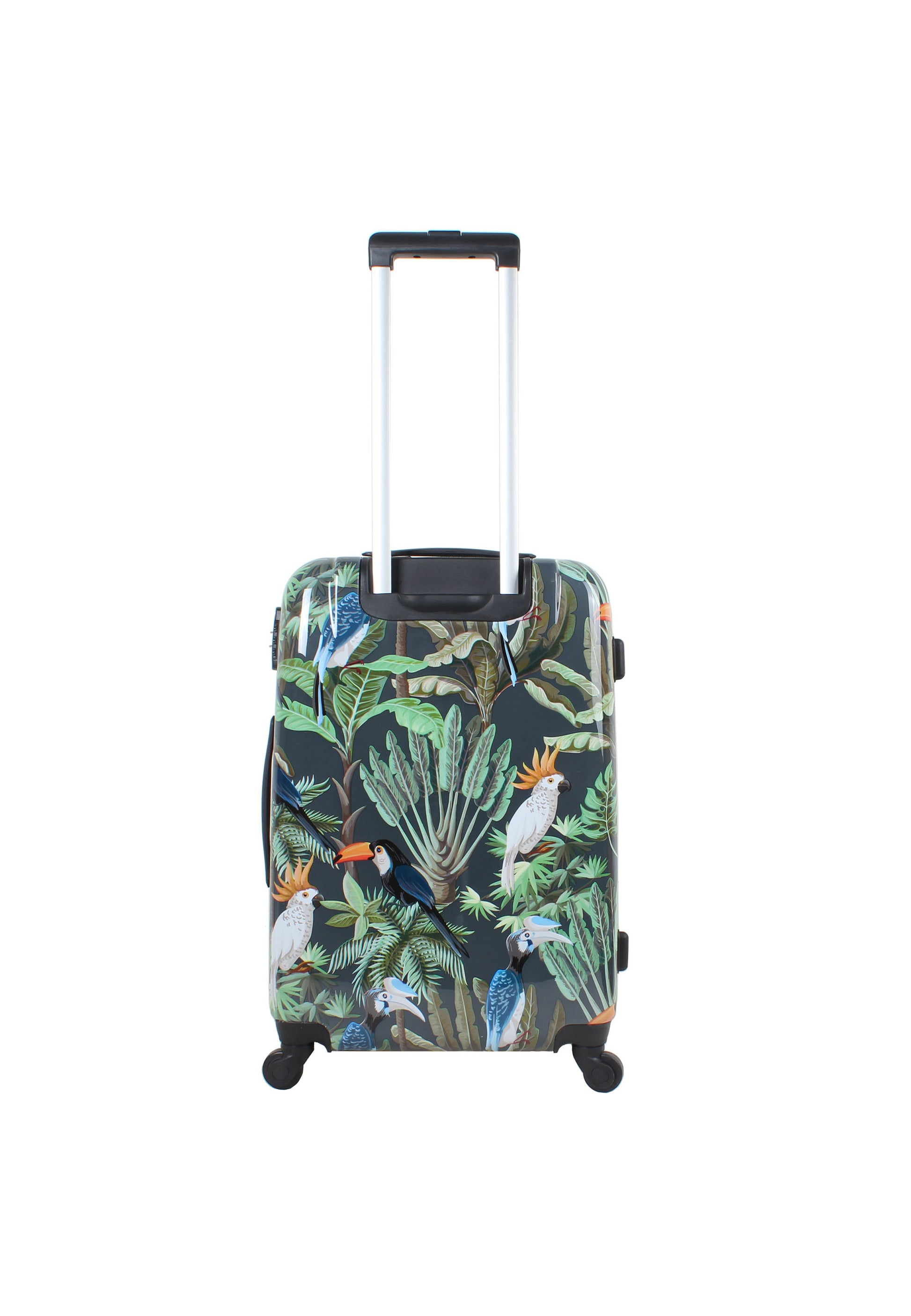 Reisekoffer mit Toucan-Motiv Trolley Vogel Hartschalenkoffer Gr. M von Saxoline