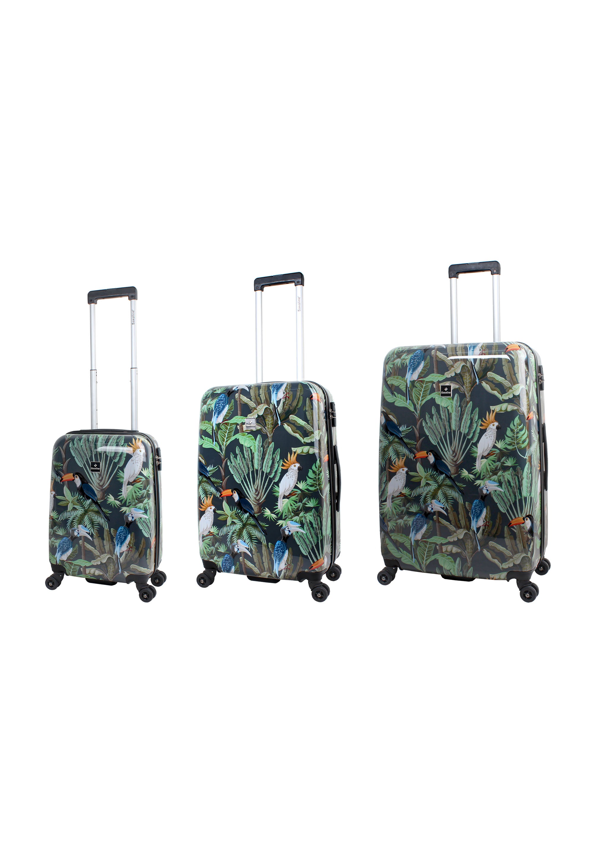 Saxoline - Vögel Hartschalen-Kofferset / Trolley-Set / Reisekofferset - (S/M/L)