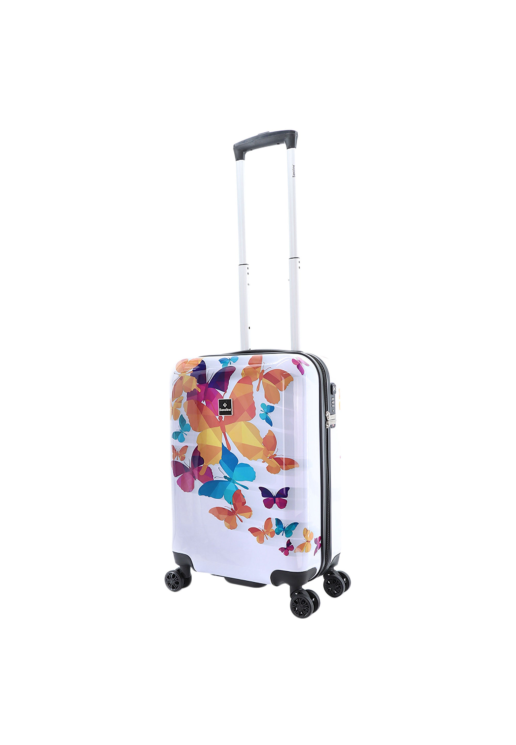 Saxoline - Butterfly Fun Handgepäck Hartschalenkoffer / Trolley / Reisekoffer - 55 cm - (Small)