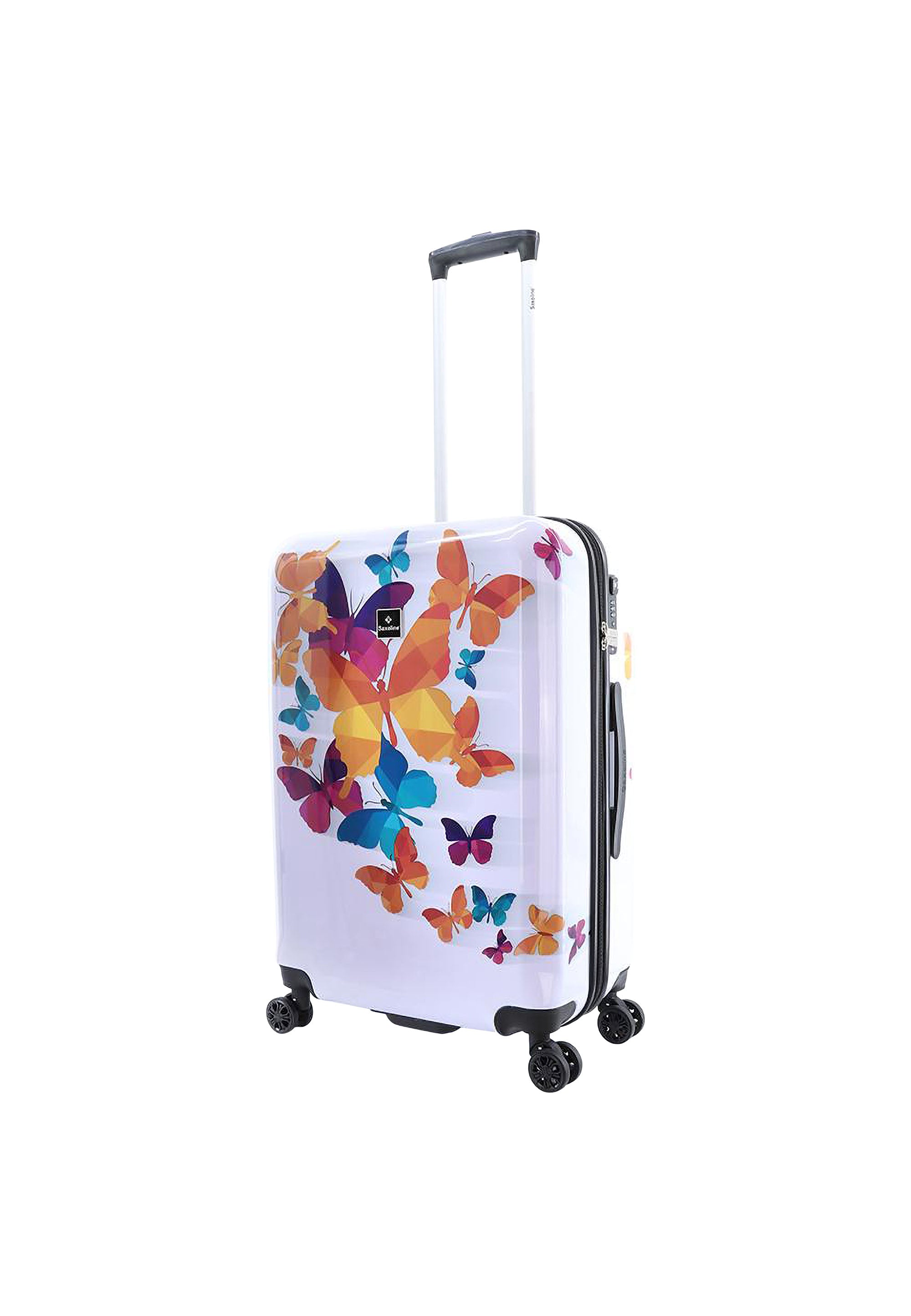 Saxoline - Butterfly Fun Hartschalenkoffer / Trolley / Reisekoffer - 67 cm - (Medium)