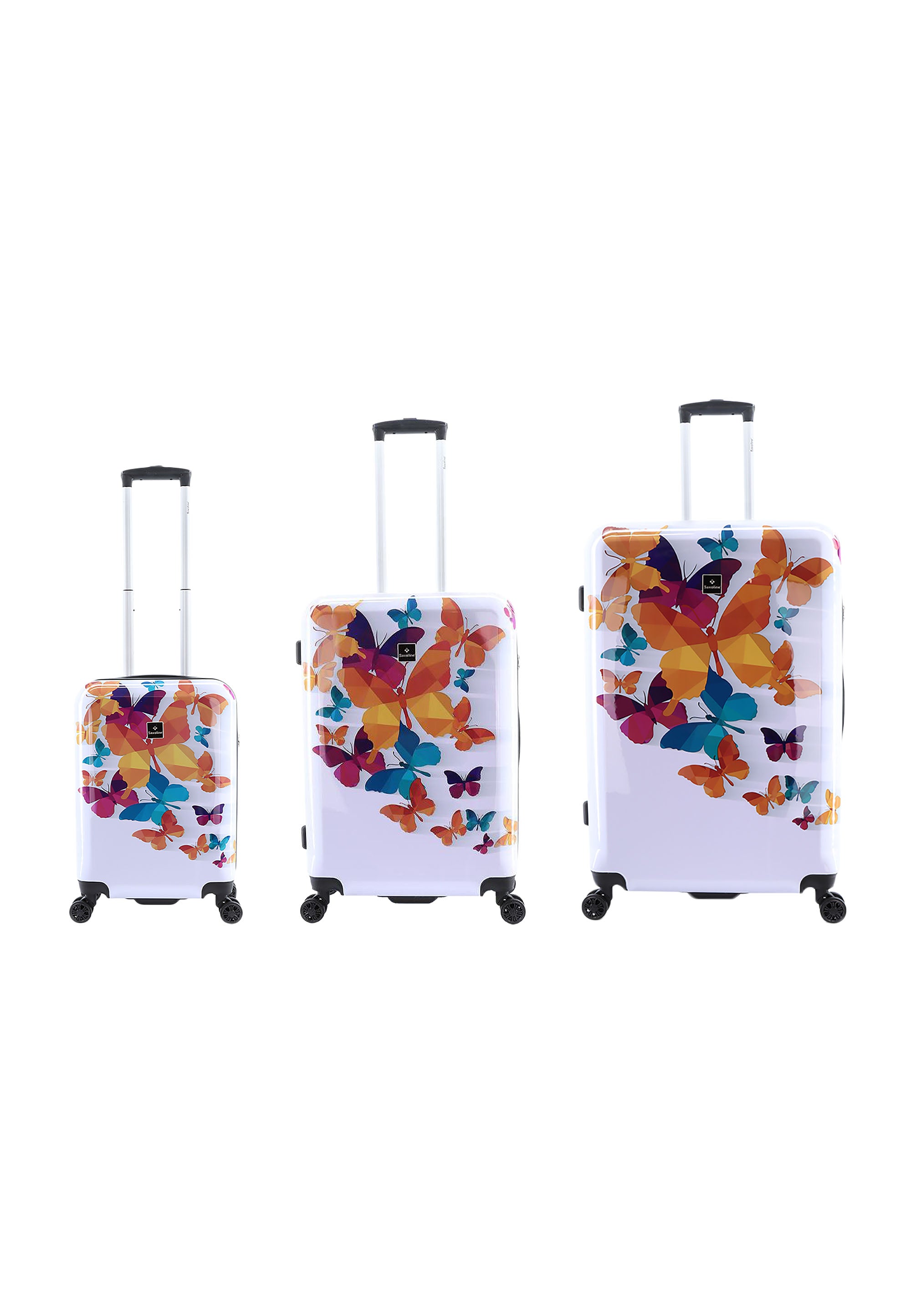 Saxoline - Butterfly Fun Hartschalen-Kofferset / Trolley-Set / Reisekofferset - (S/M/L)