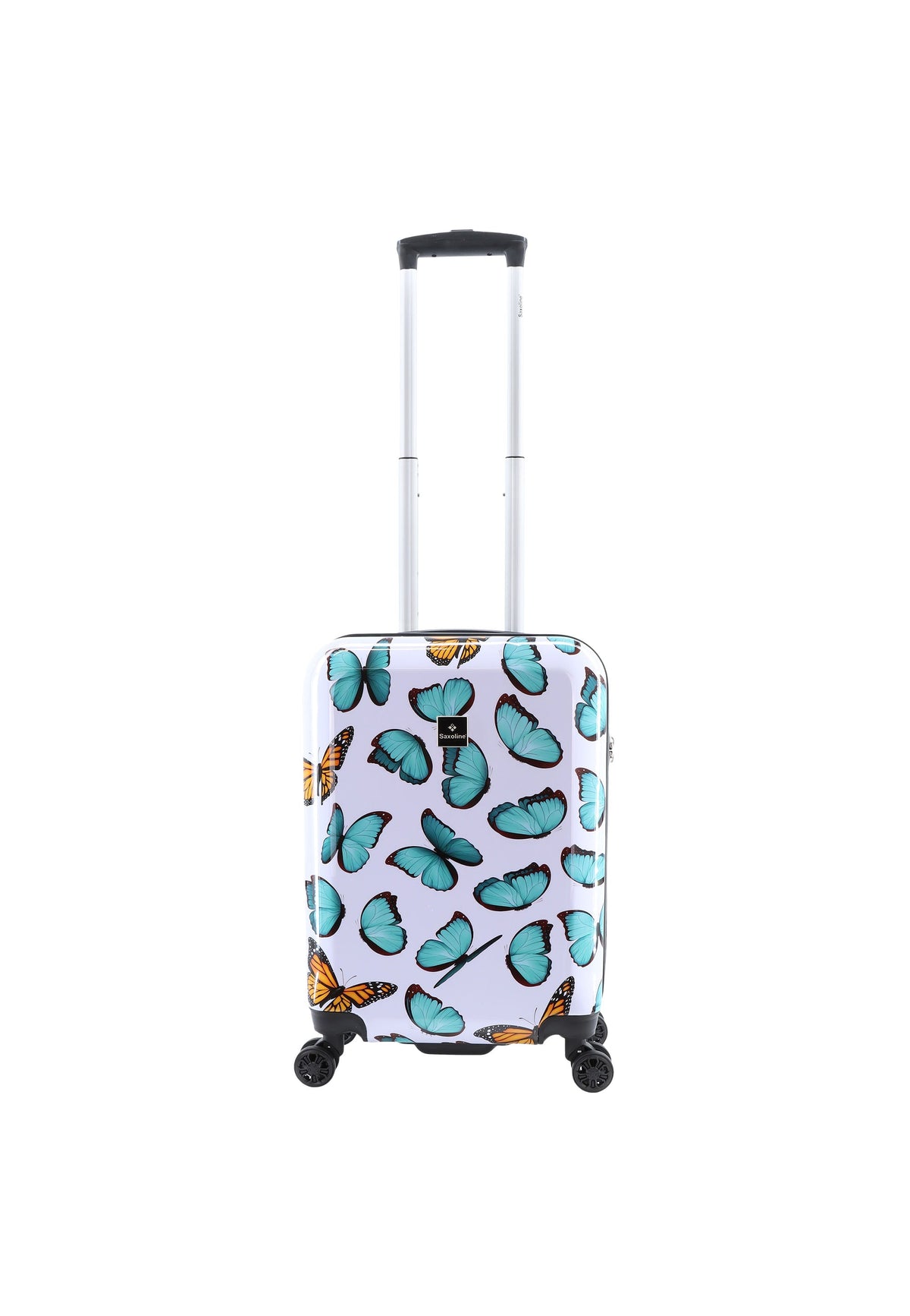 Saxoline Hartschalen-Handgepäckkoffer / Trolley / Reisekoffer - 55cm (Small) - Springful Print – Produktansicht 1
