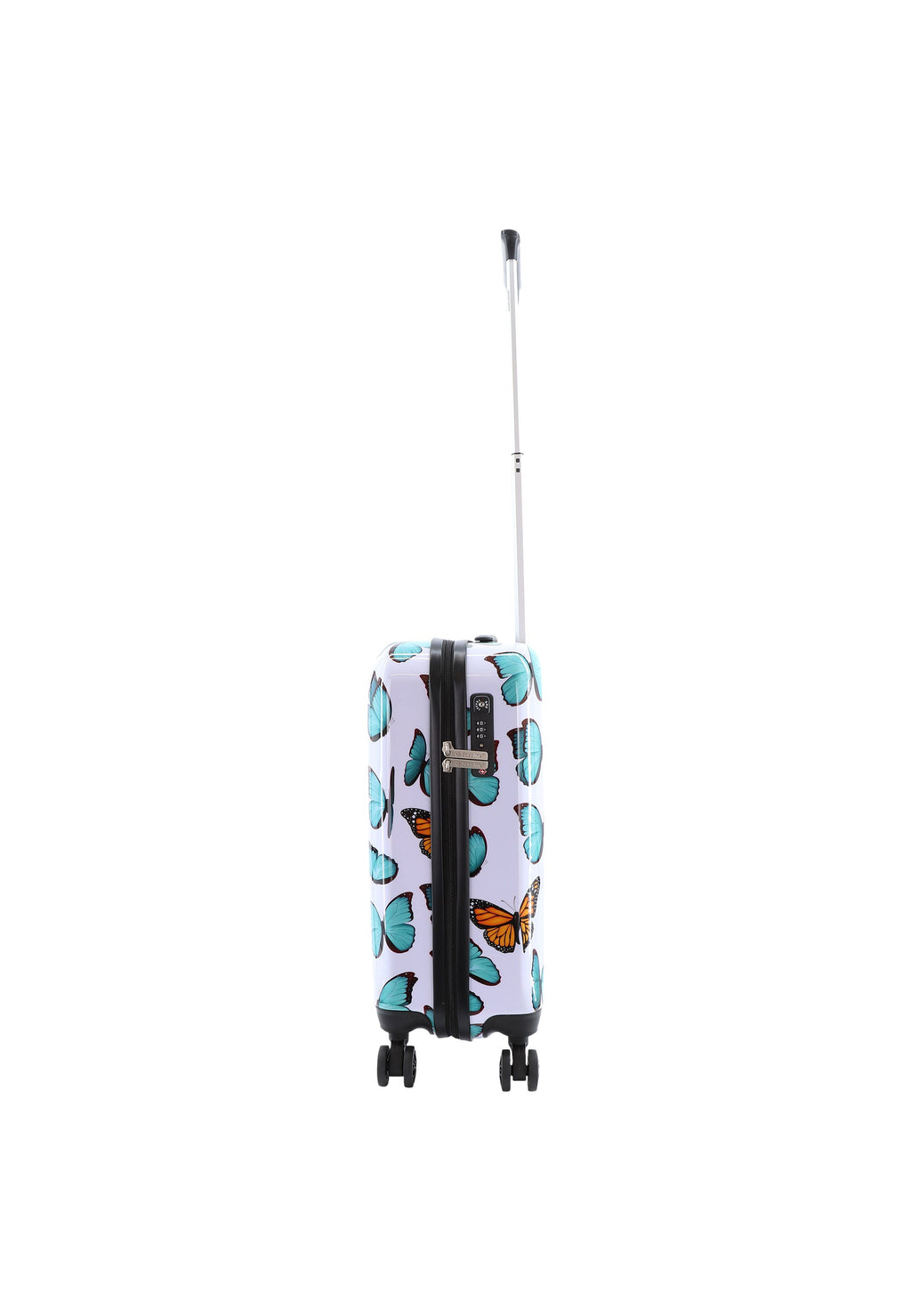 Saxoline Hartschalen-Handgepäckkoffer / Trolley / Reisekoffer - 55cm (Small) - Springful Print – Produktansicht 3