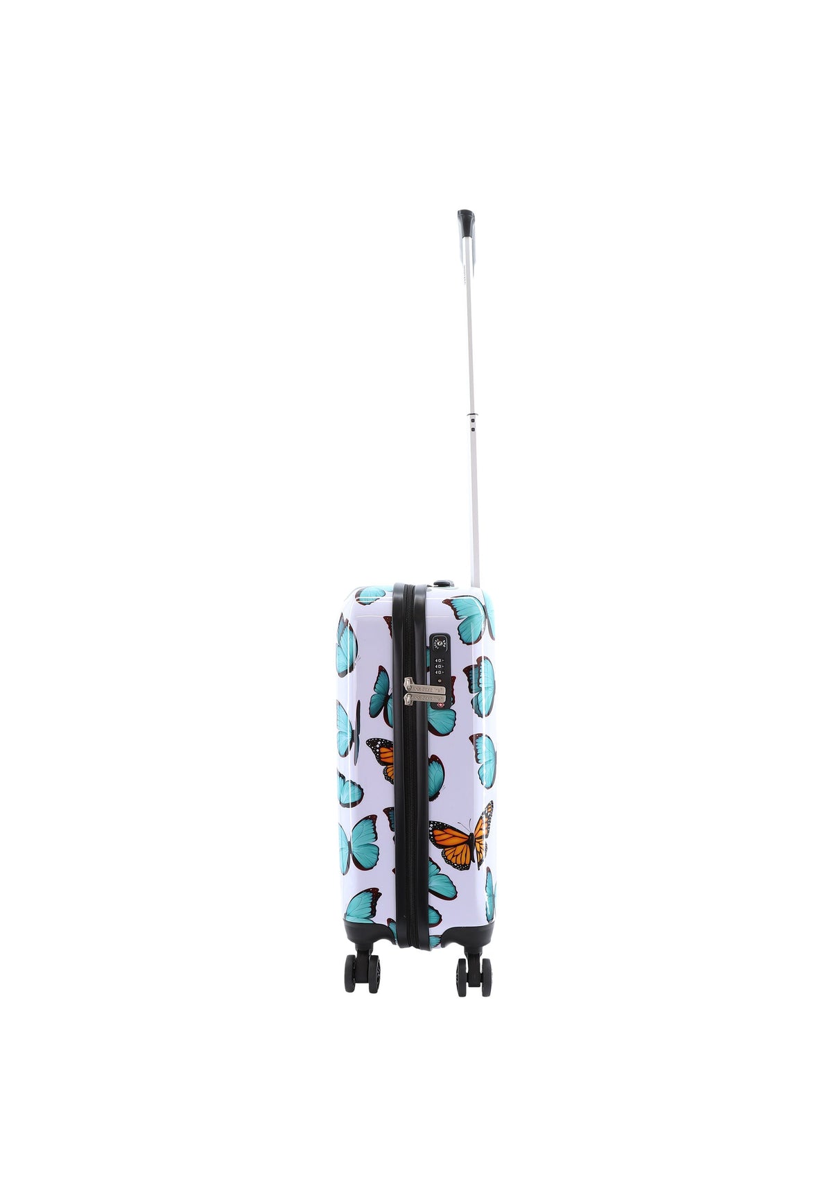 Saxoline Hartschalen-Handgepäckkoffer / Trolley / Reisekoffer - 55cm (Small) - Springful Print – Produktansicht 3