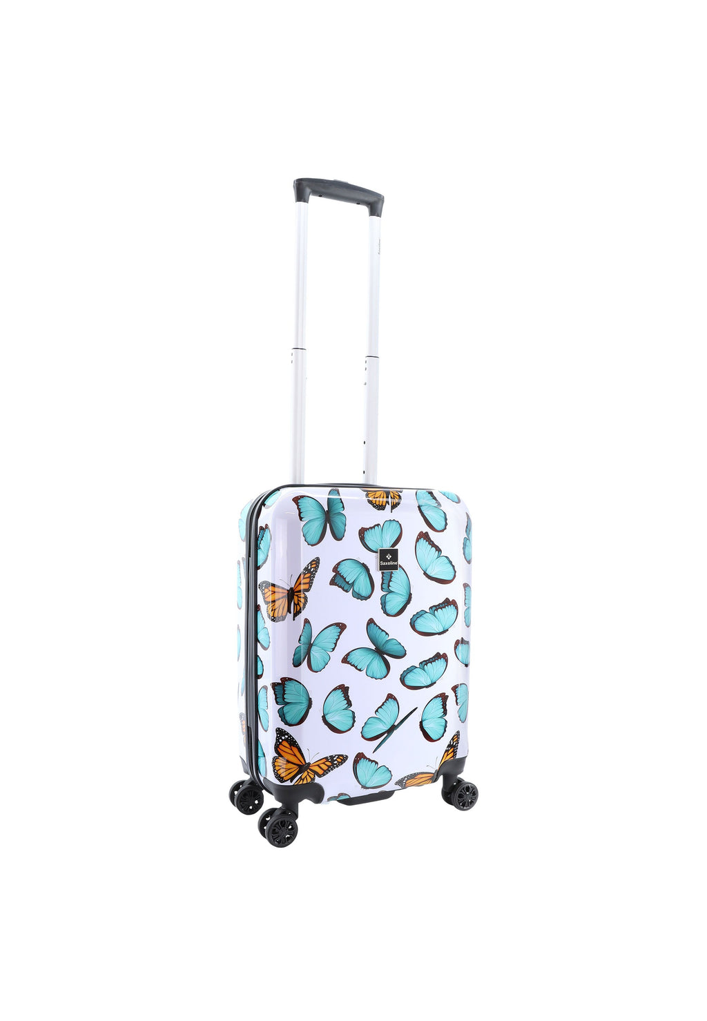 Saxoline Hartschalen-Handgepäckkoffer / Trolley / Reisekoffer - 55cm (Small) - Springful Print – Produktansicht 6