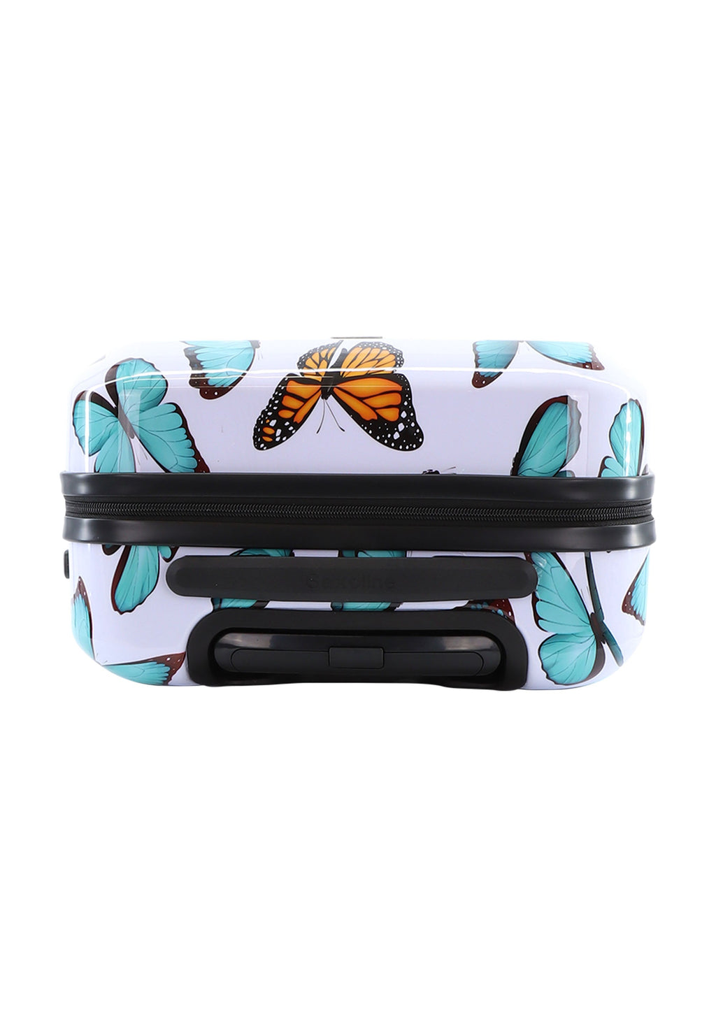 Saxoline Hartschalen-Handgepäckkoffer / Trolley / Reisekoffer - 55cm (Small) - Springful Print – Produktansicht 7