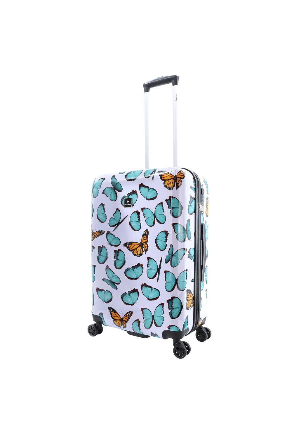 Saxoline Hartschalenkoffer / Trolley / Reisekoffer - 66 cm (Medium) - Springful Print – Produktansicht 2