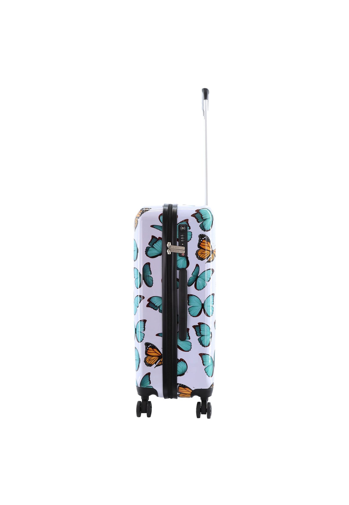 Saxoline Hartschalenkoffer / Trolley / Reisekoffer - 66 cm (Medium) - Springful Print – Produktansicht 3
