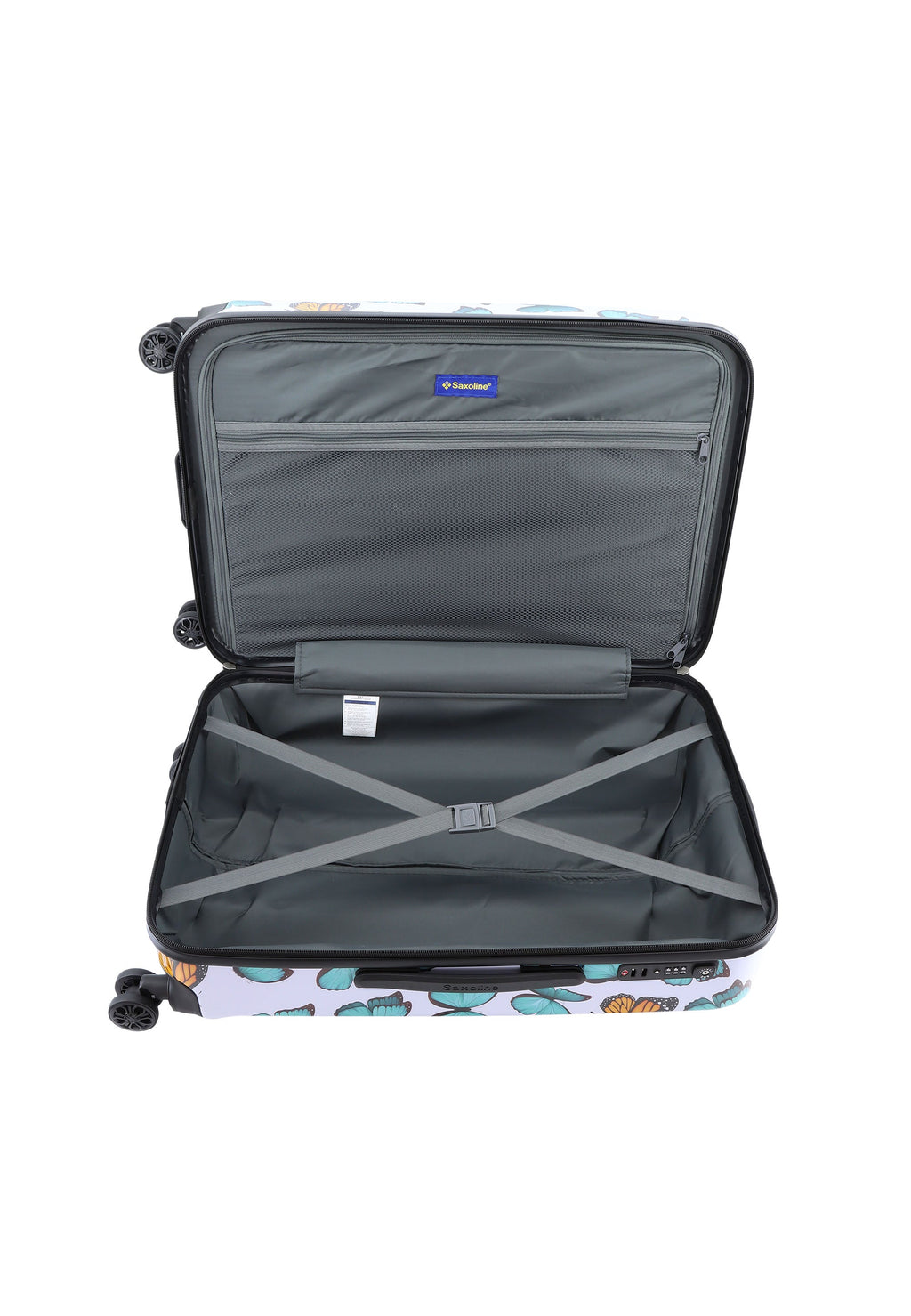 Saxoline Hartschalenkoffer / Trolley / Reisekoffer - 66 cm (Medium) - Springful Print – Produktansicht 9
