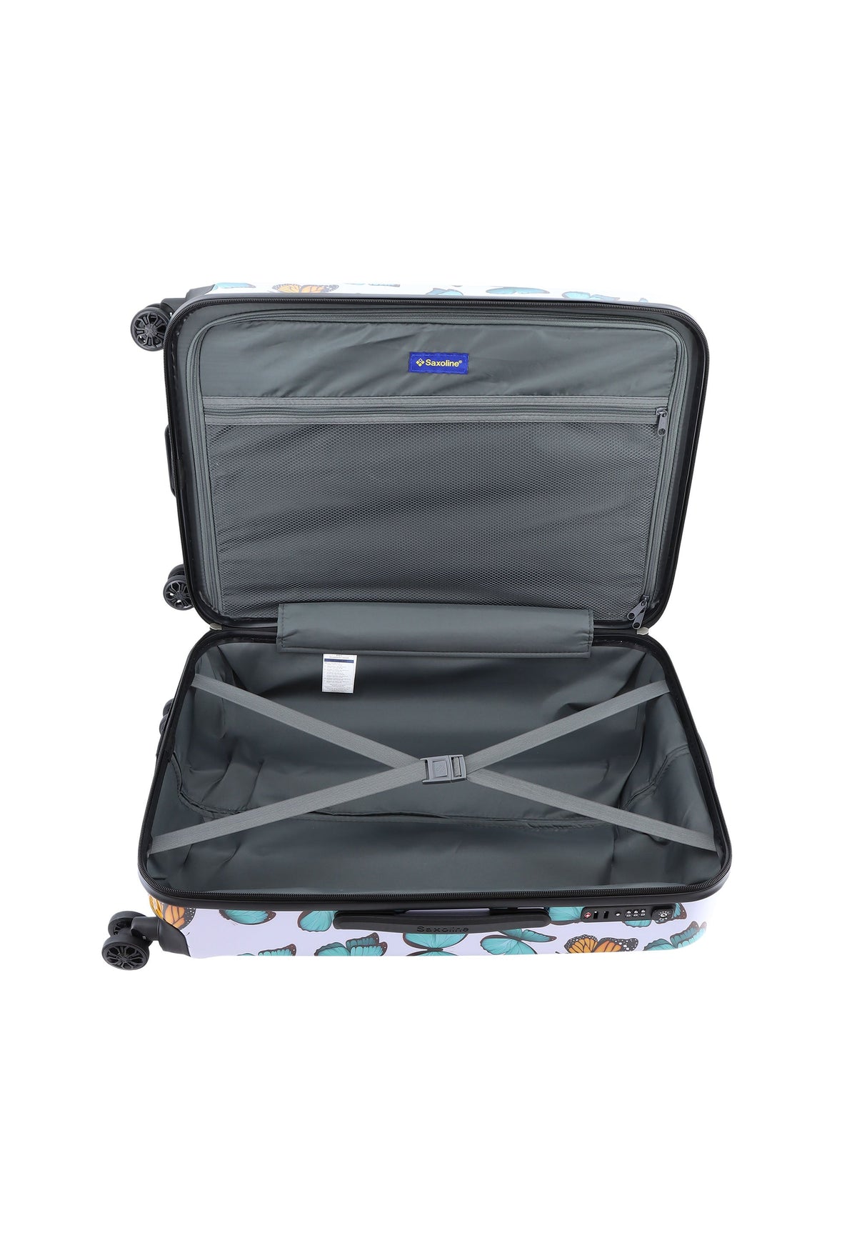 Saxoline Hartschalenkoffer / Trolley / Reisekoffer - 66 cm (Medium) - Springful Print – Produktansicht 9