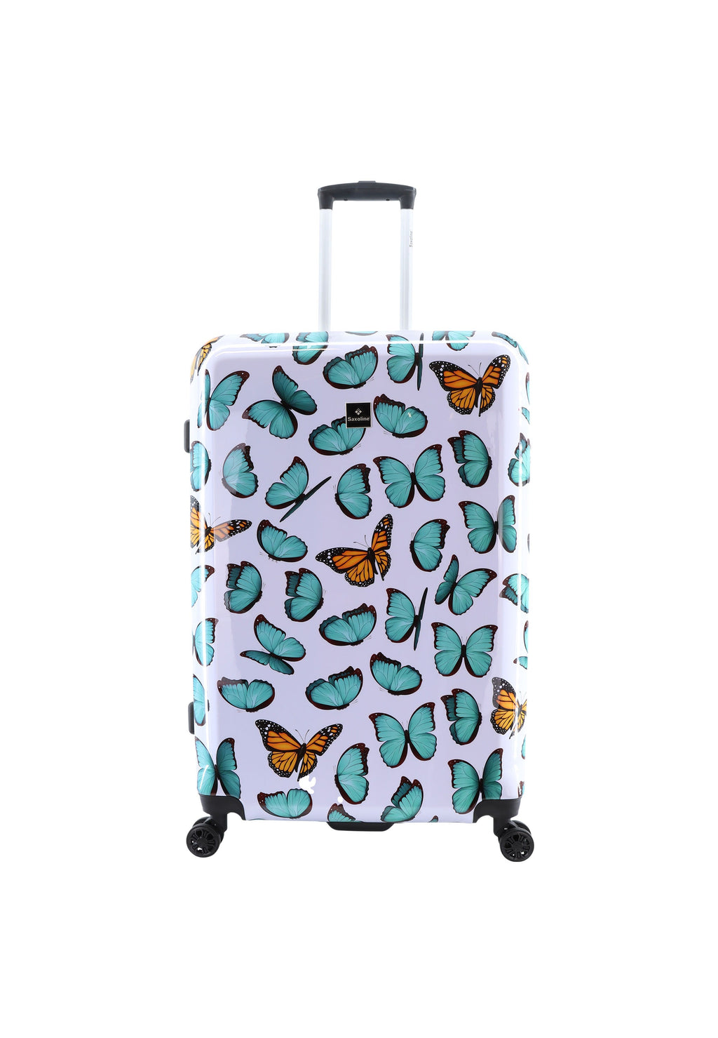 Saxoline Hartschalen-Kofferset 3-teilig / Reisekoffer-Set / Trolley-Set - S/M/L Springful Butterfly Print – Produktansicht 4