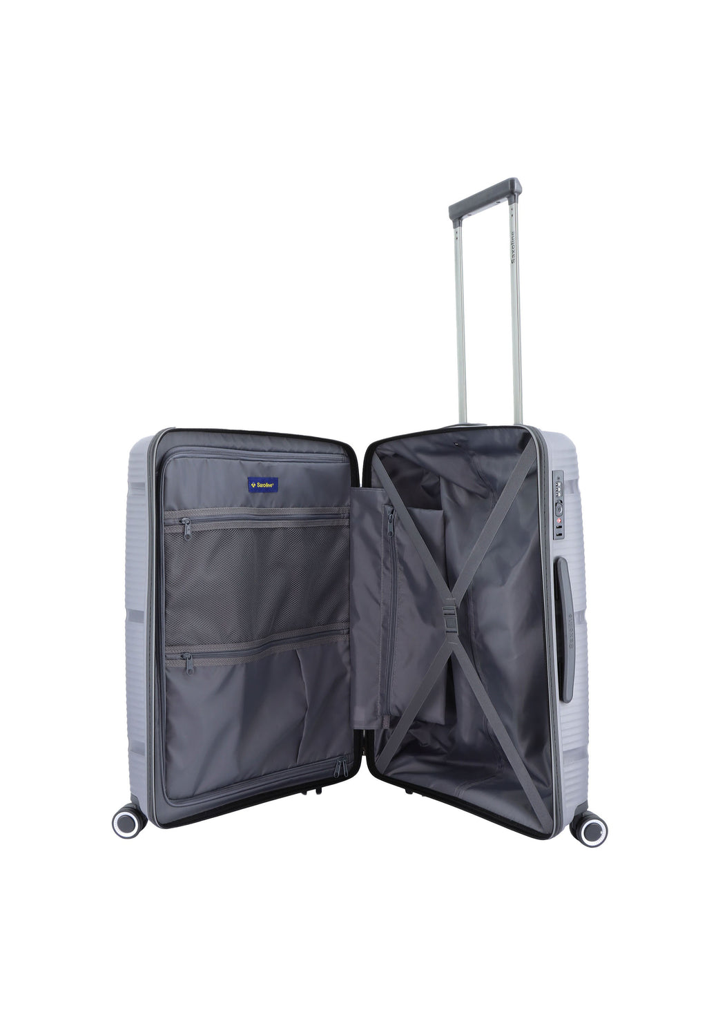 Saxoline - Taupe Hartschalenkoffer / Trolley / Reisekoffer - 66 cm - (Medium)
