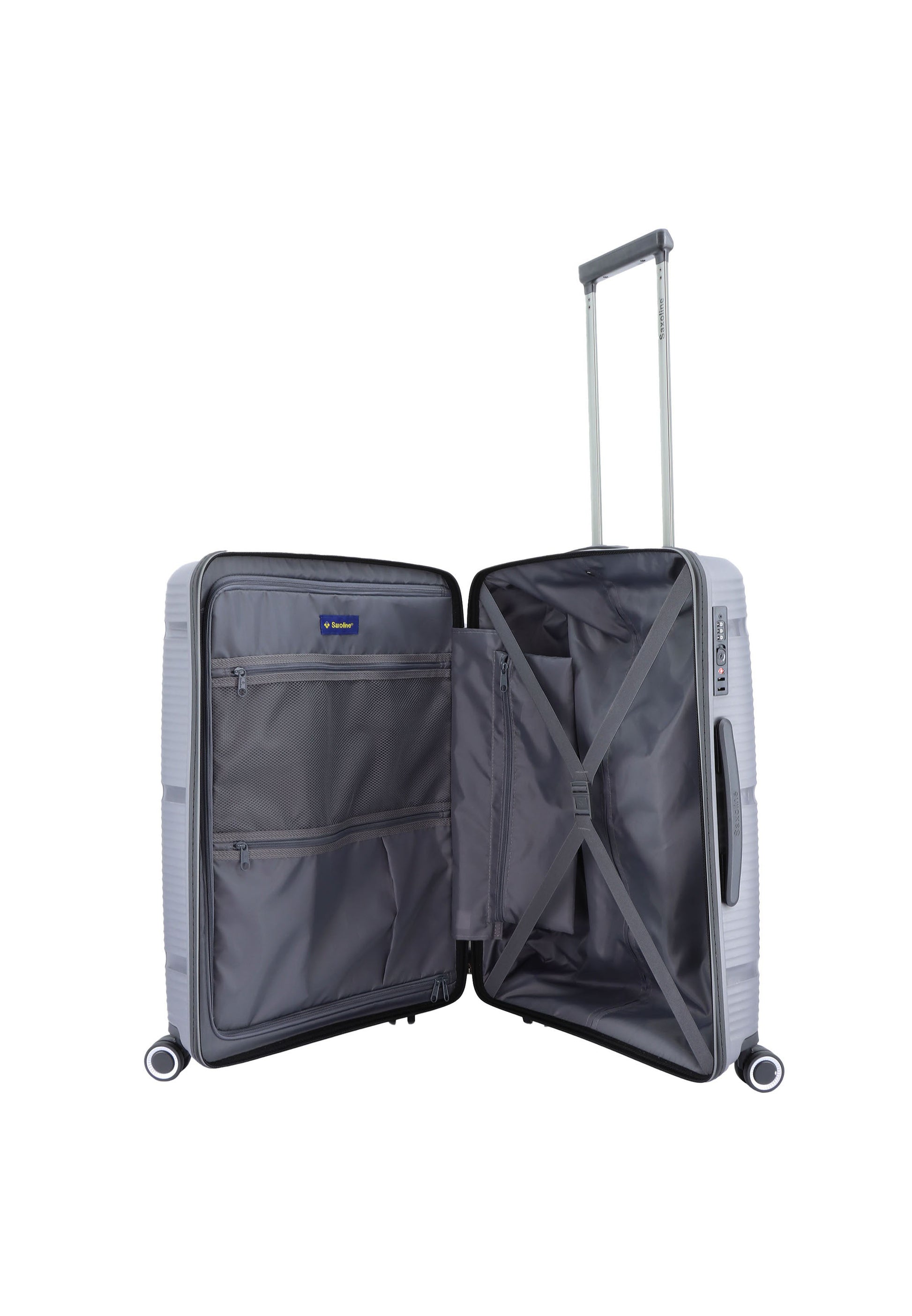 Saxoline - Taupe Hartschalenkoffer / Trolley / Reisekoffer - 66 cm - (Medium)